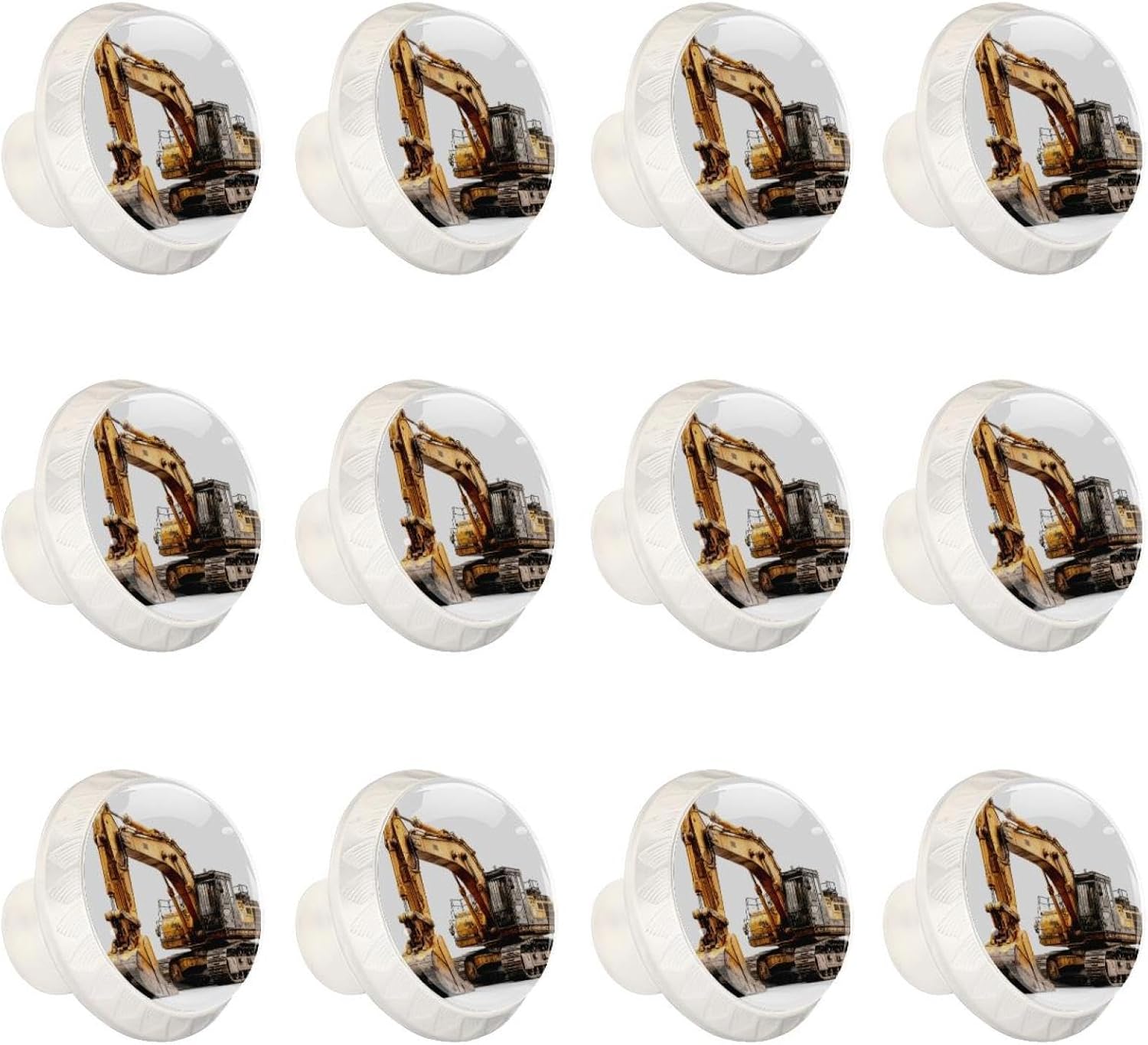 Black Base Crow Nature Mushroom Leaves (2) Furniture Knobs, Sturdy Cabinet Pulls with Screws for Home Renovation