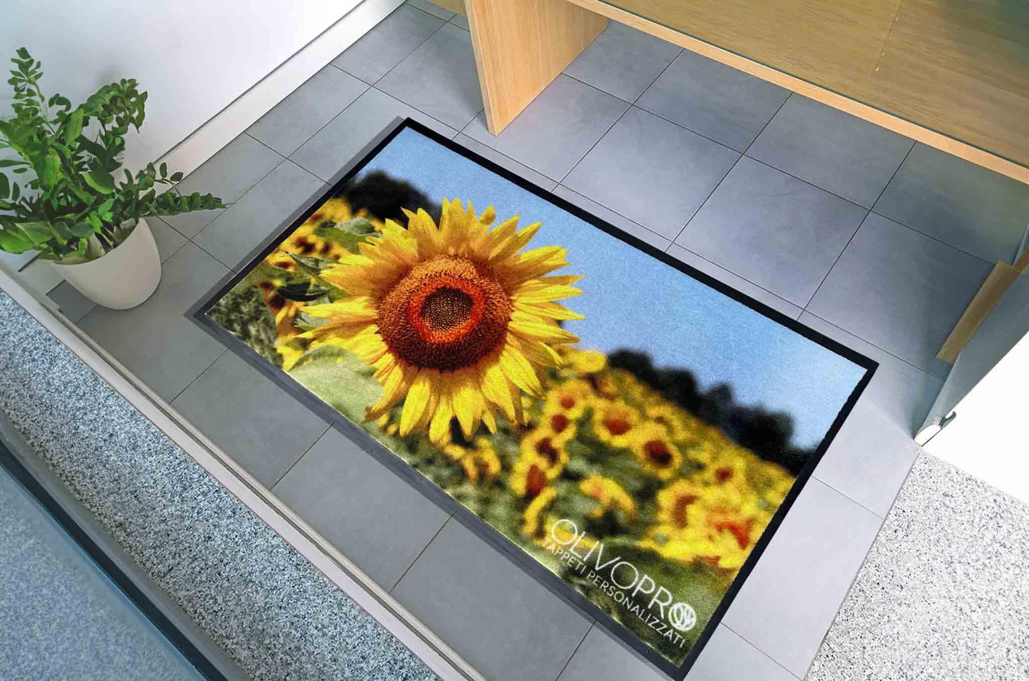 Olivo Tappeti Tapis personnalisé avec photos, noms, tapis personnalisés mesures, inscription, dessins ou logo, impression effet photo, différentes couleurs disponibles sèche photo (90 x 150 cm)