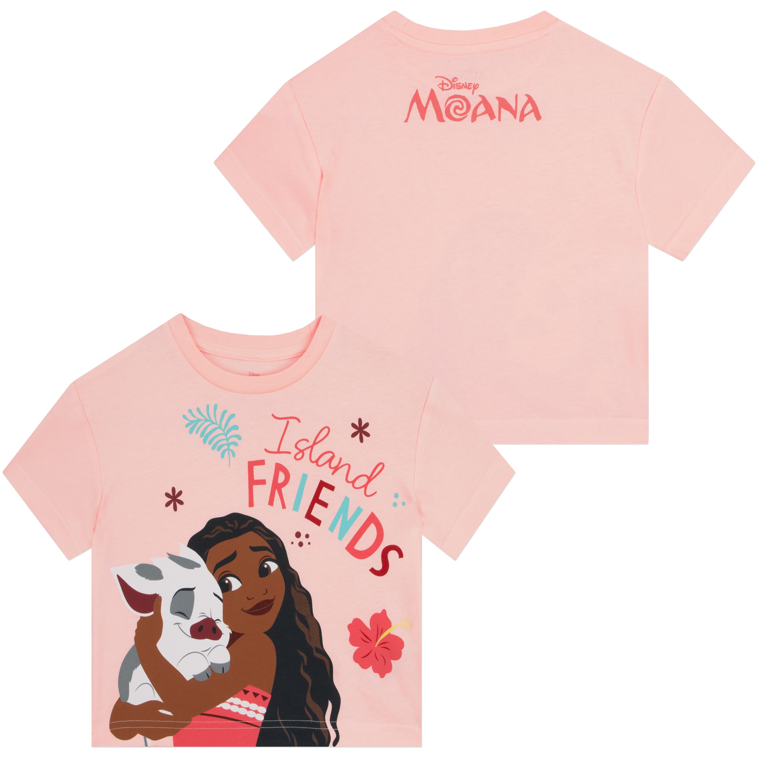Disney Moana Completo Bambina Con Pua, T Shirt Bambina E Gonna Tutu Per Estate E Tempo Libero