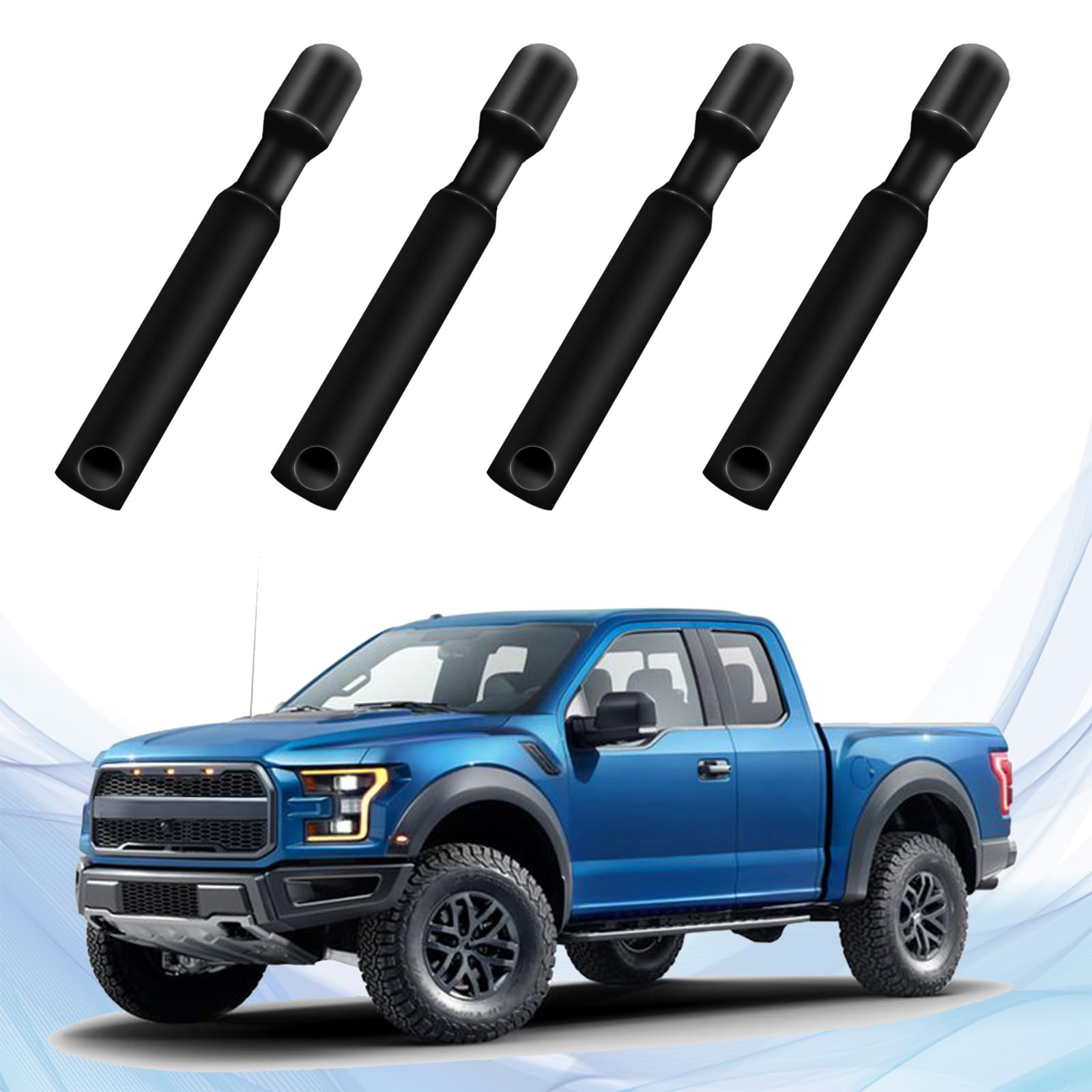 Amazon.co.jp: qboonpt 4個 車のドアロックノブ FODZ-5421850-A