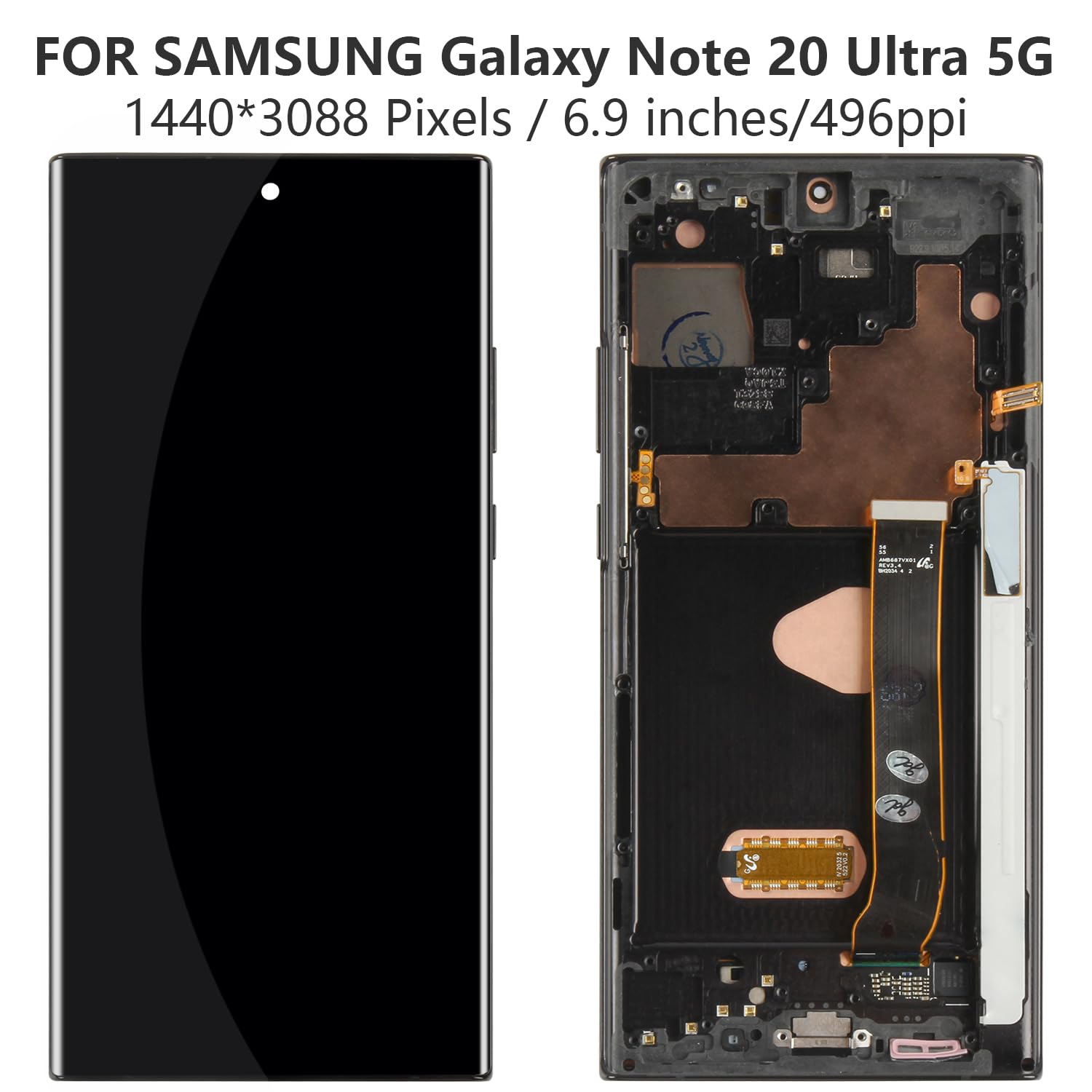 Amazon.co.jp: OLED Samsung Galaxy Note 20 Ultra 5Gスクリーン交換