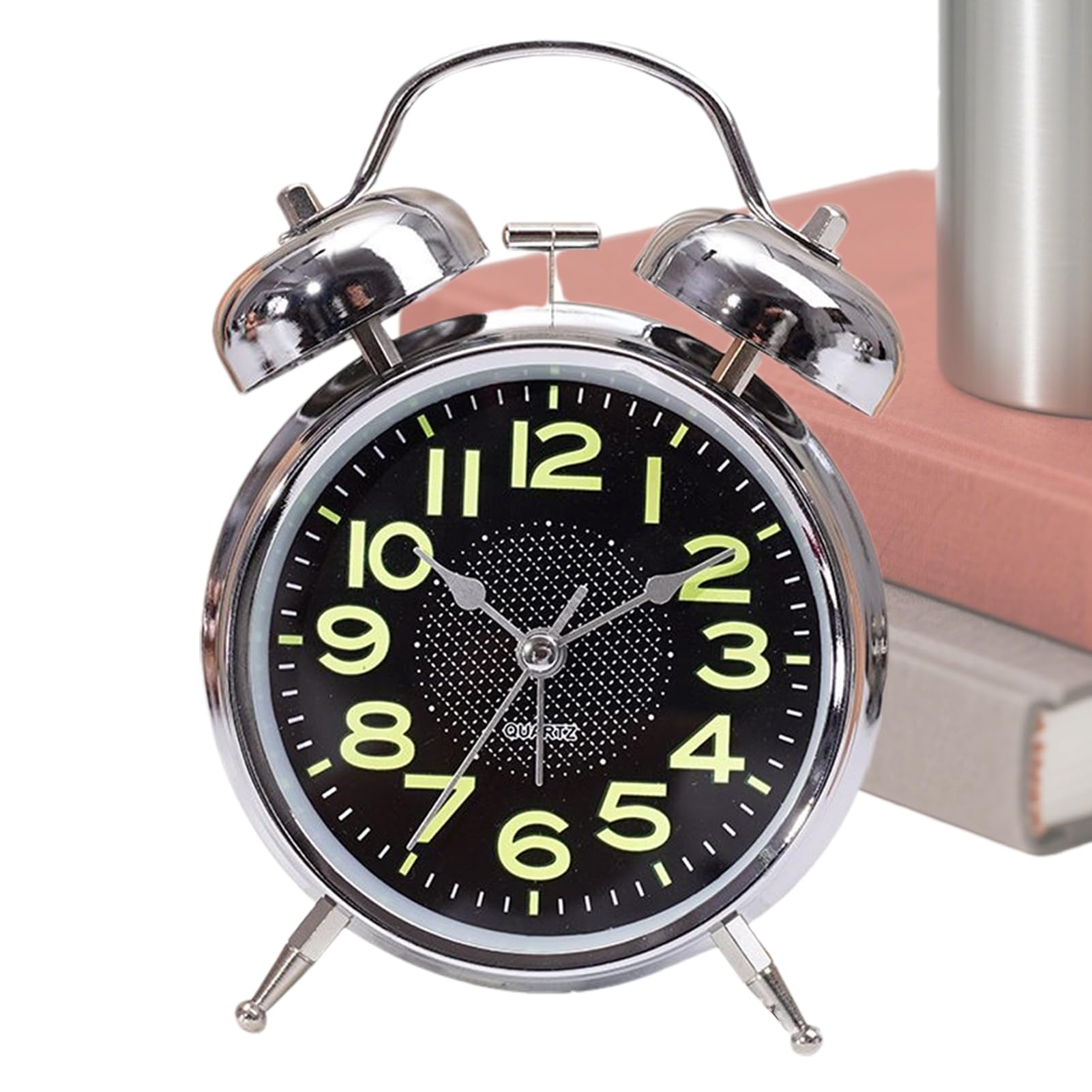 Mechanical Alarm Clock | Luminous Alarm Clock,Silent Timer Watch Vintage for Bedroom Bedside Desk Travel Room Kids Bed Seniors
