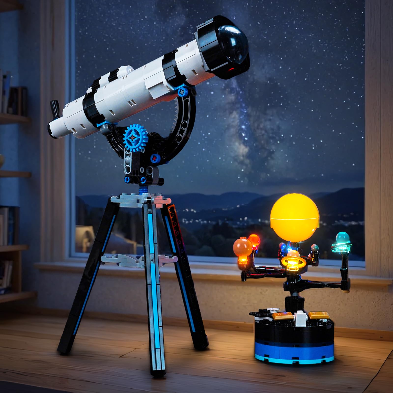 BrickBling Solo luce LED, compatibile con Lego Creator 3 in 1 Space Exploration Telescope 31378-Non viene fornito con modello