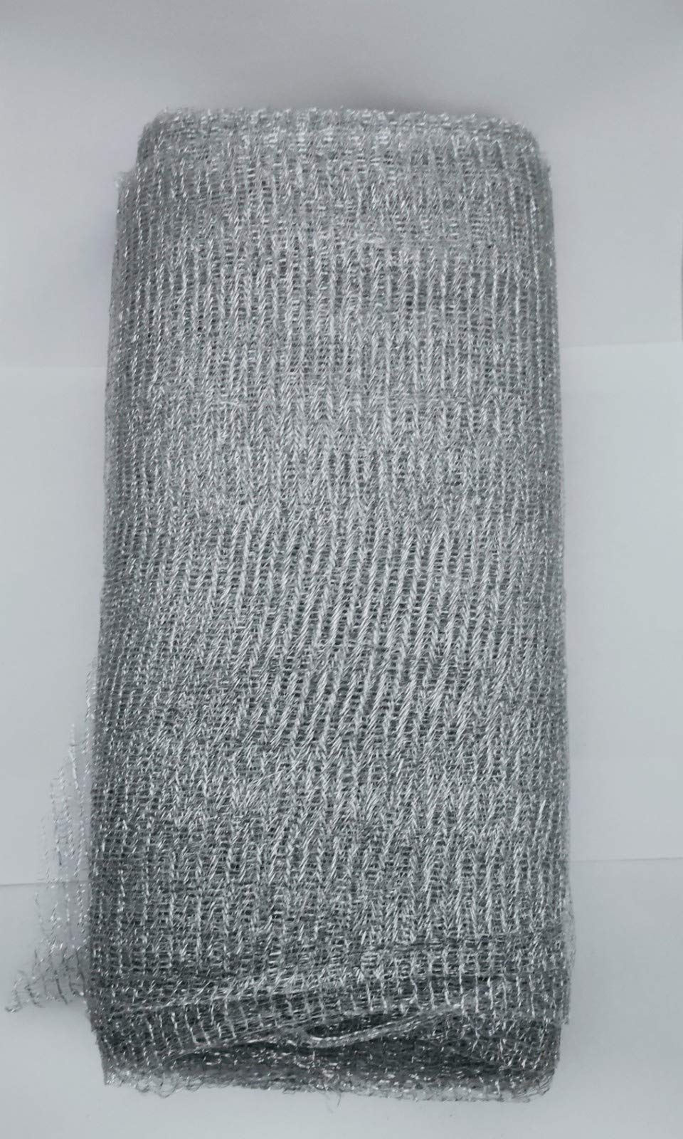 Just Flowers Flower Mesh Net for Bouquet Decor, Gift Wrapping, Party Hall Decor, Silver & Trousseau Gift Packing (30 inch Width, 10 mtr Length)