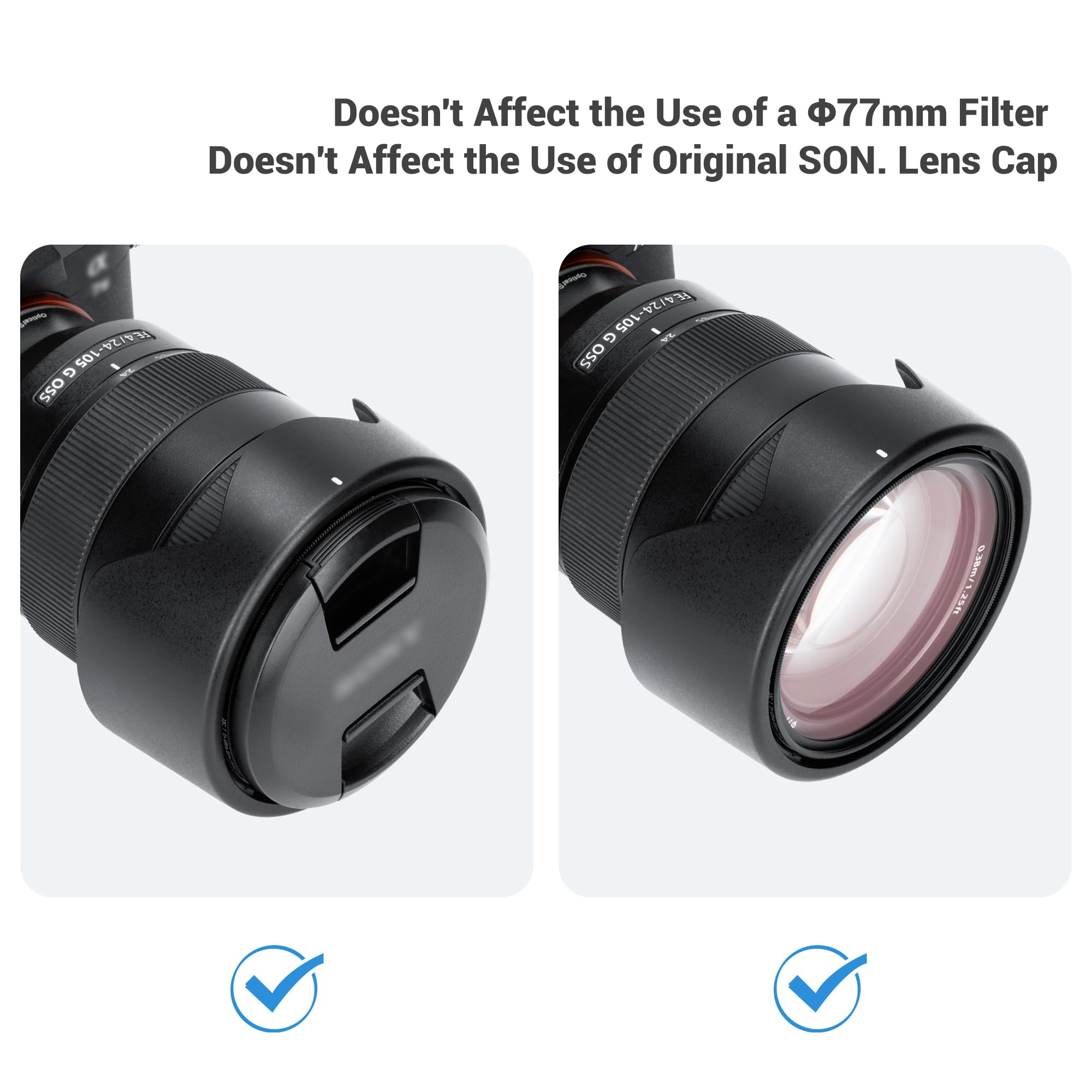 Amazon.com : Lens Hood for Sony FE 24-105mm F4 G OSS Lens