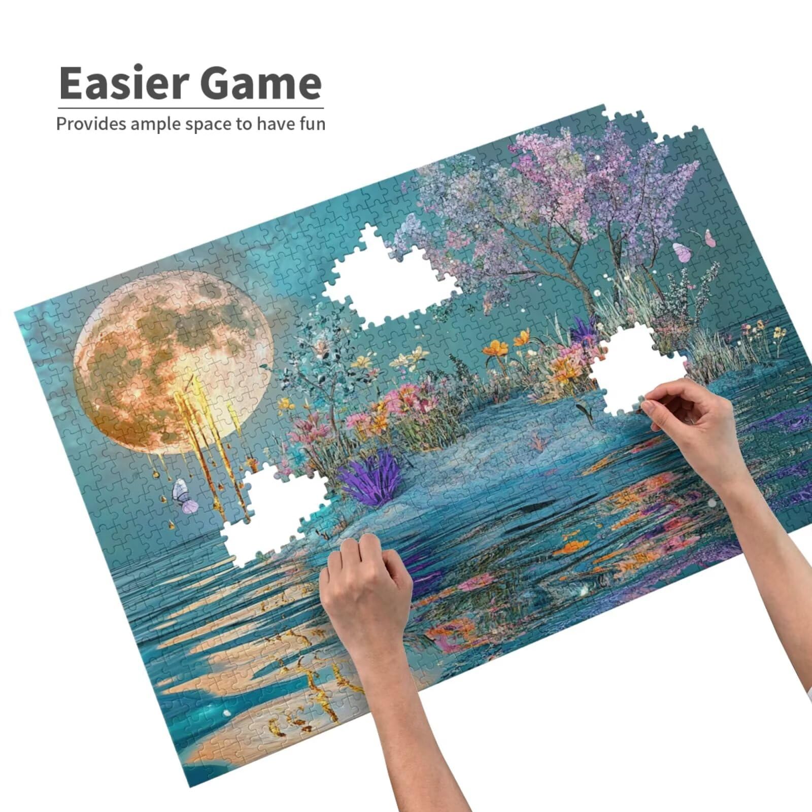 Puzzle retro, 3000 elementów, krajobraz, puzzle dla dorosłych, z pudełkiem na prezent, "zrób to sam", duże drewniane puzzle dla dorosłych, gra zręcznościowa dla całej rodziny, prezenty dla kobiet, 81