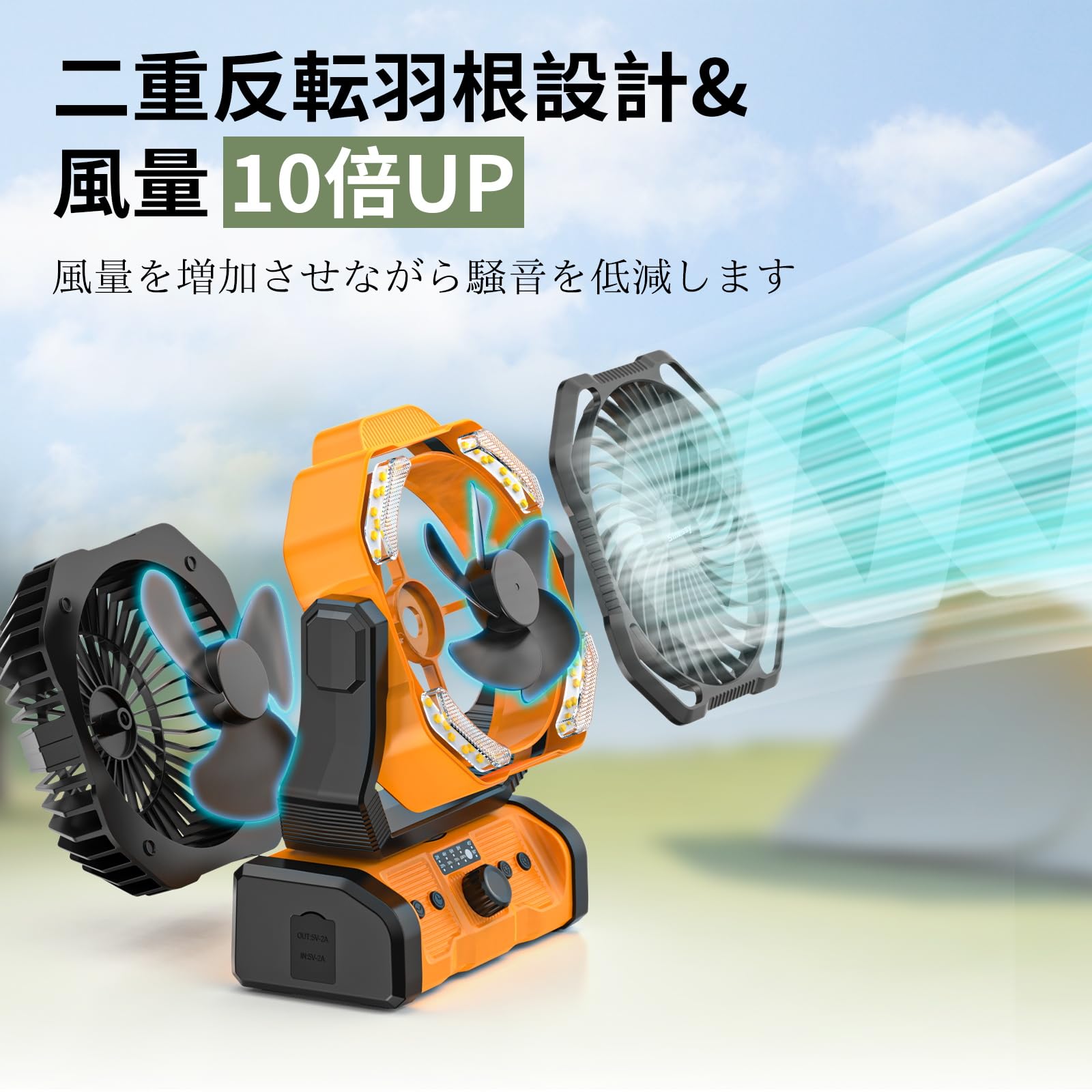 ⭐おすすめ⭐アウトドア キャンプ 扇風機 充電式 防災 リモコン付き ⭐おすすめ⭐アウトドア キャンプ 扇風機 充電式 防災 リモコン付き
