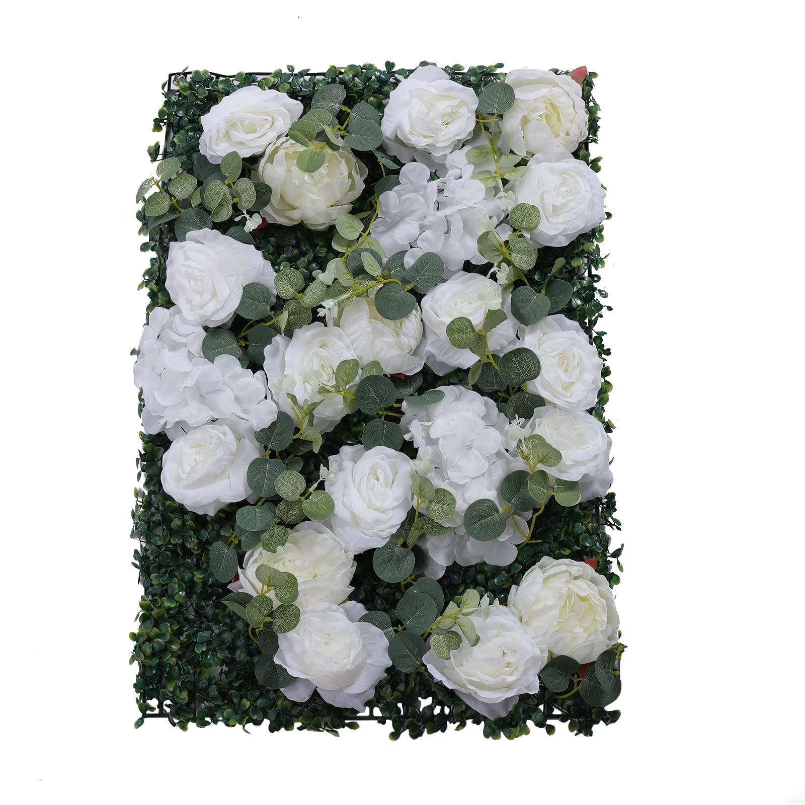6 Stück 60 * 40cm Blumenwand Deko Blumenwandpaneel Kunstblumen, Blumenwand für Hochzeit, Rosenwand Dahlienrose Blumenwandhintergrund für Party Heimdekoration
