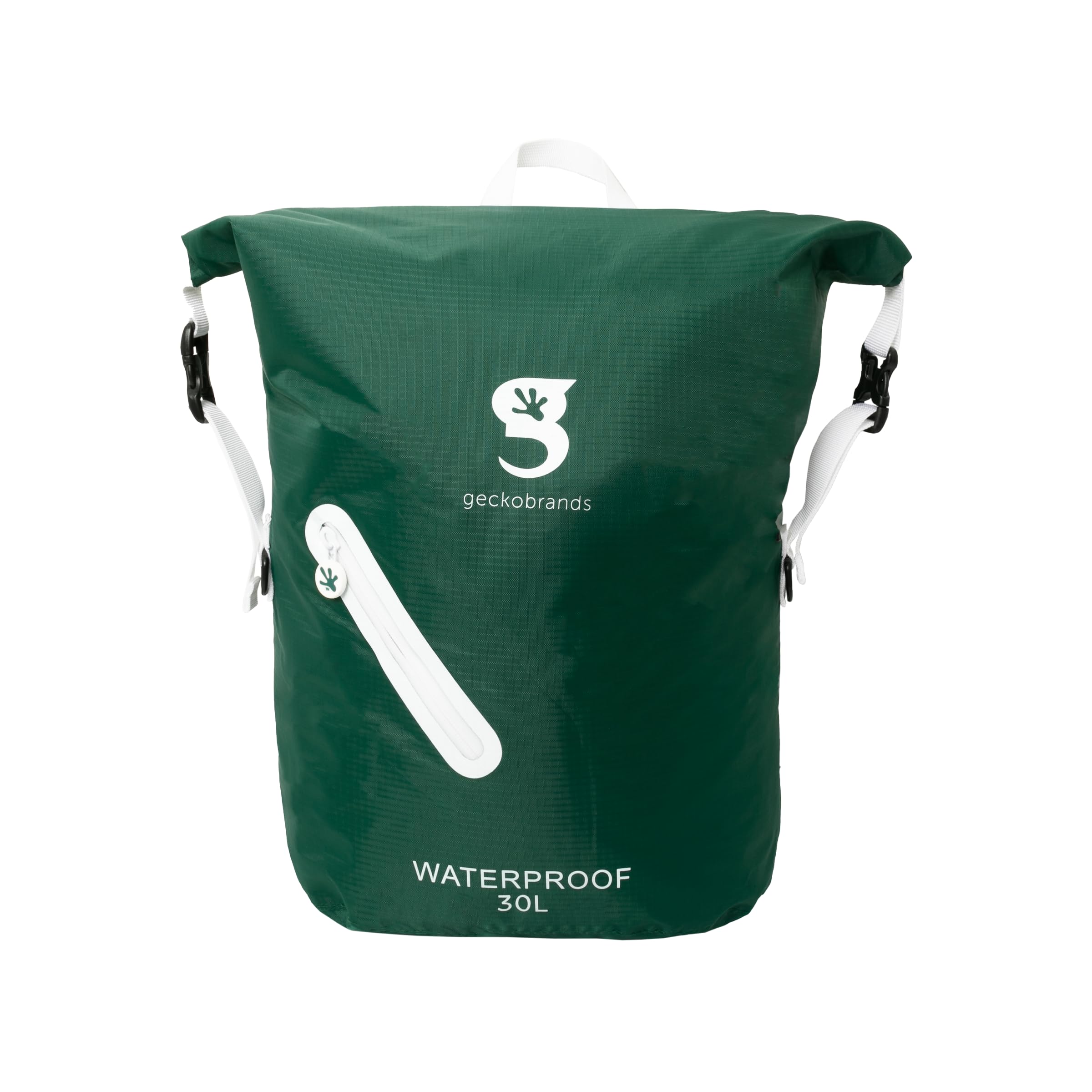 geckobrands Lightweight 30L Waterproof Backpack - Lightweight Watertight Outdoor Bag Hiking Traveling Light Water Activities