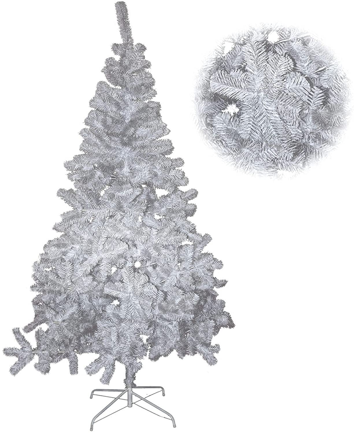 Arbre De Noël De Coloration Blanc De Différentes Tailles (180 Cm)