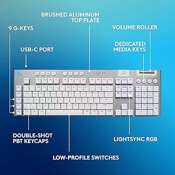Logicool G915X LIGHTSPEED白 ロジクール G915 X LIGHTSPEED 薄型ワイヤレスゲーミング