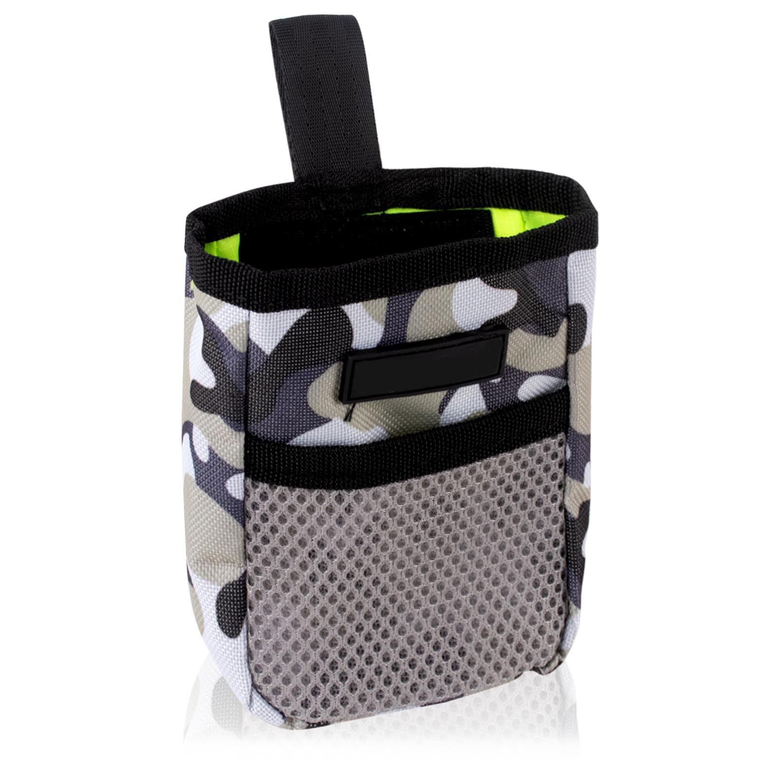 GWAWG Bolsa Premios Perro Bolsa Perro Adiestramiento Riñonera Perro Pequeña con Clip para Cinturón Color Camuflaje para Viajes de Mascotas Cachorros o Uso al Aire Libre