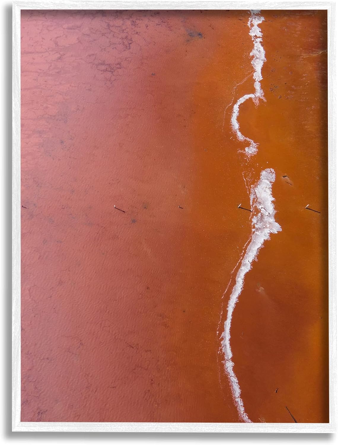Stupell Industries Sun Scorched Landscape Deep Orange Desert Aerial Photography