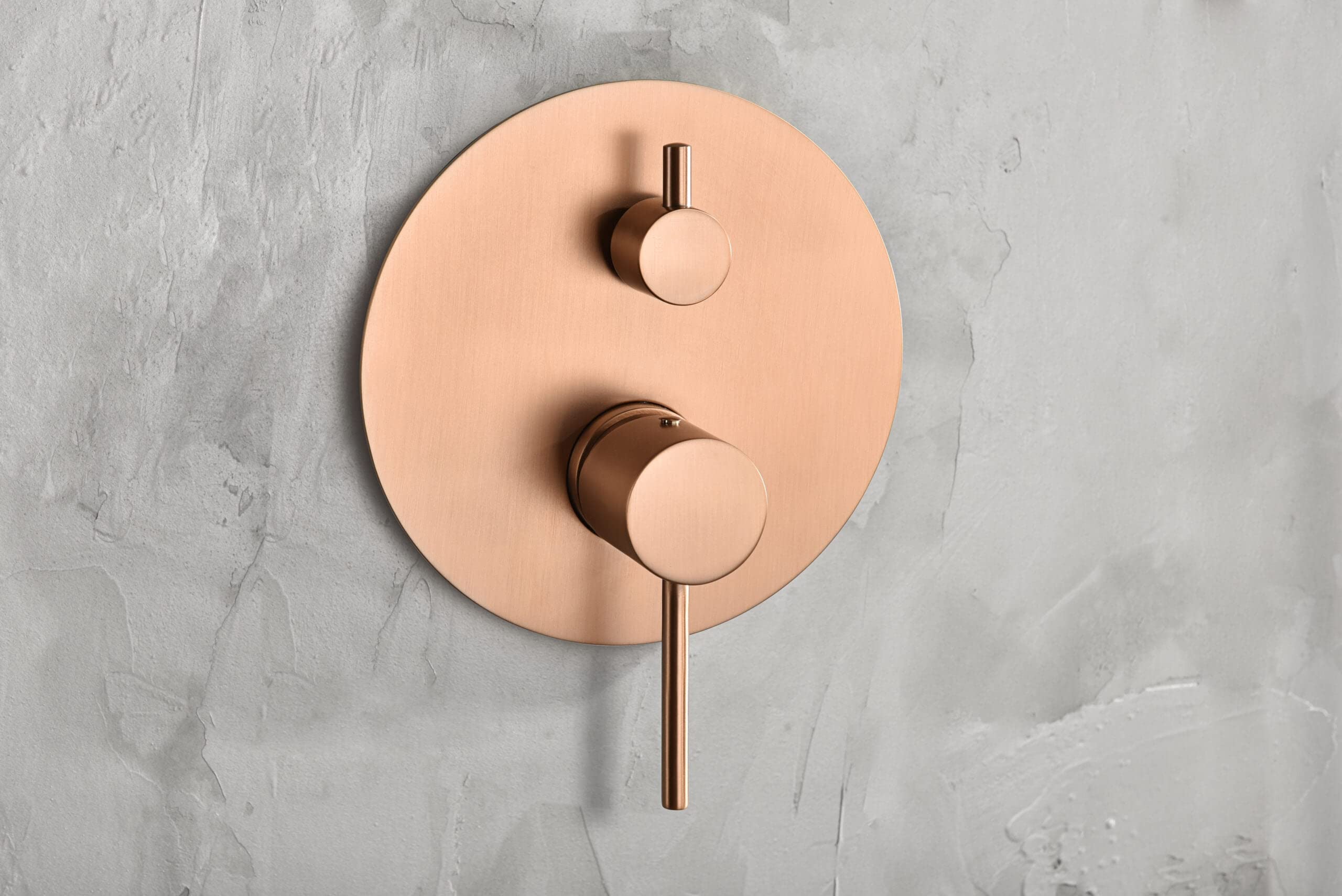 IMEX GPM039/ORC MONZA Conjunto Grifo Ducha Monomando Empotrado Oro Rosa Cepillado