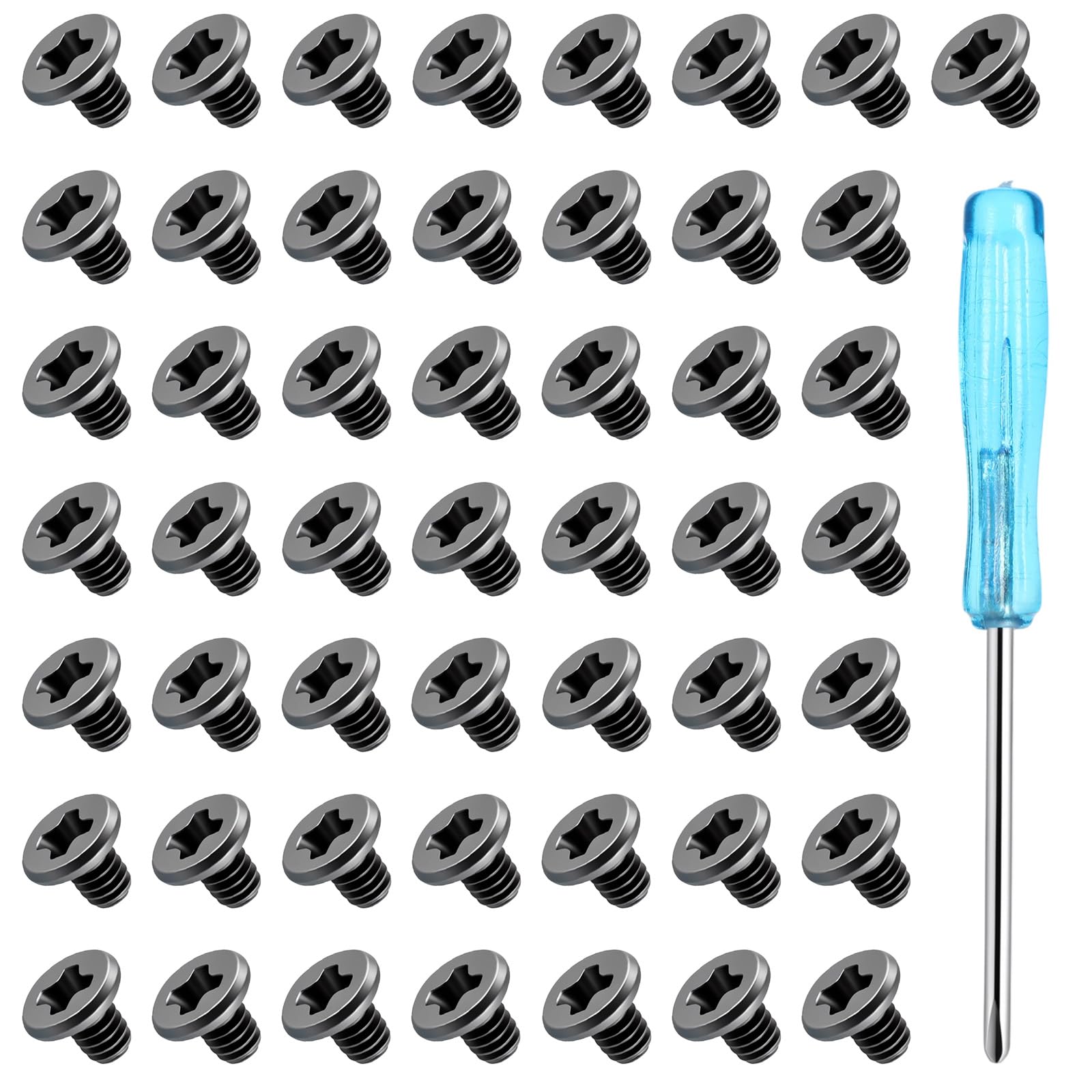 50 Pcs 2.5 inch Hard Drive Screws with 1 Pcs Screwdriver M3 x 5 mm Phillips Flat-Head Screw Replacement Flat Phillips Head Hard Drive Screws Stainless Mounting Screw for Computer PC Laptop Case Black-image-37