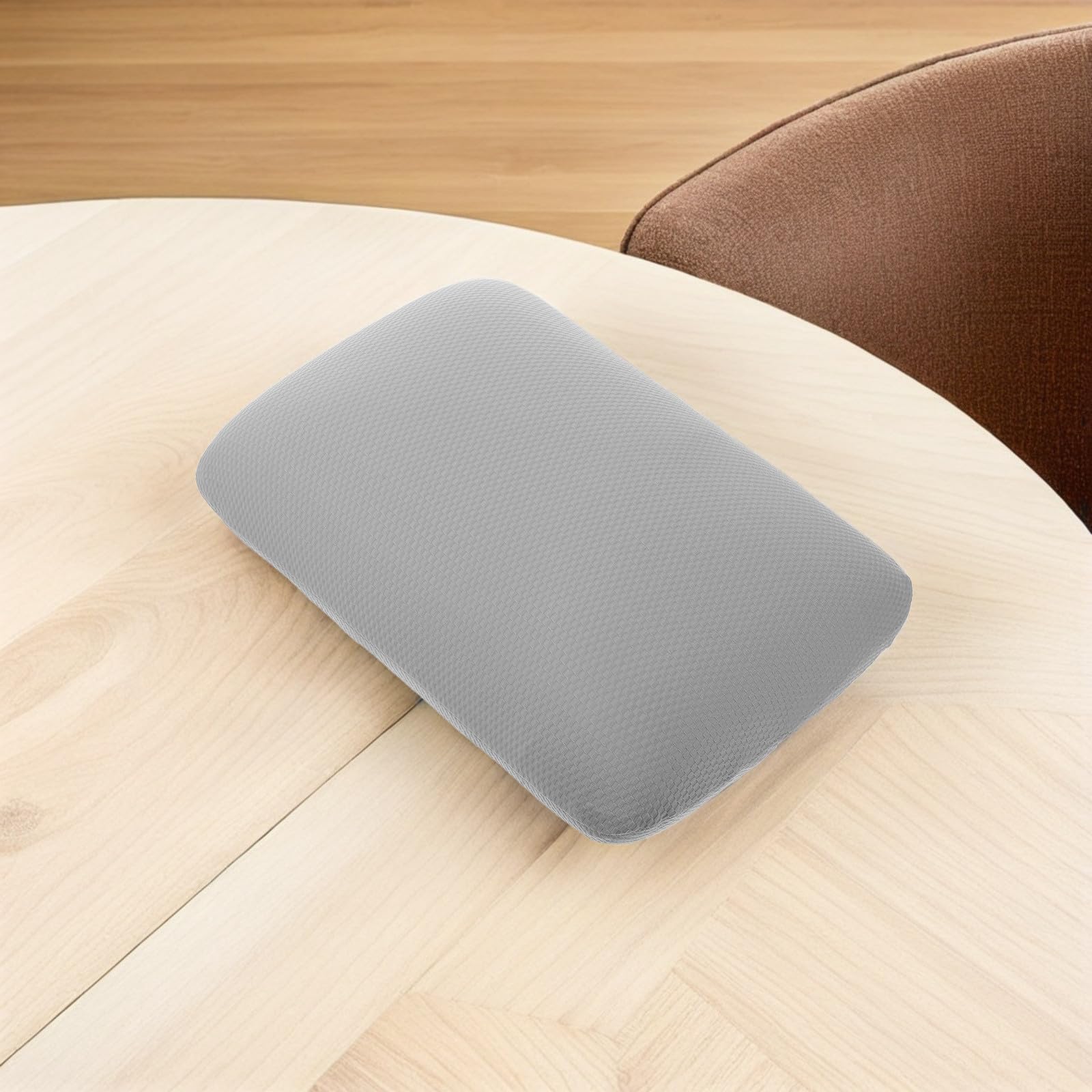 Healeved Cuscino da Viaggio in Memory Foam con Fodera Rimovibile Effetto Rinfrescante, Supporto Collo Ergonomico per Aereo, Treno e Campeggio, con Borsa Portaoggetti per Adulti