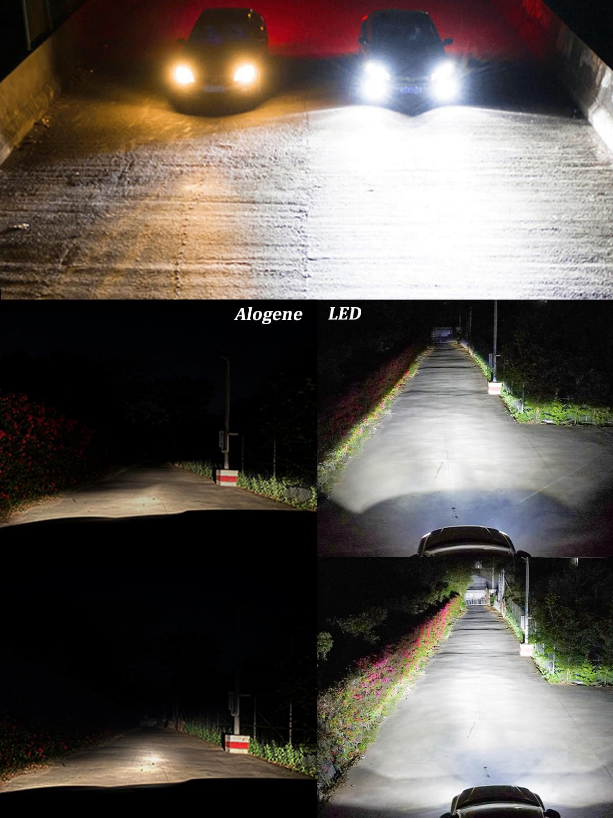 XELORD HIR2 9012 Bombilla LED 6500K Luz Blanca fuerte, 400% Más Brillante, Adecuada Para Bombillas De faros Delanteros De Automóvil Compatibles Con DC 12V, 1:1 Plug and Play (2 bombillas)
