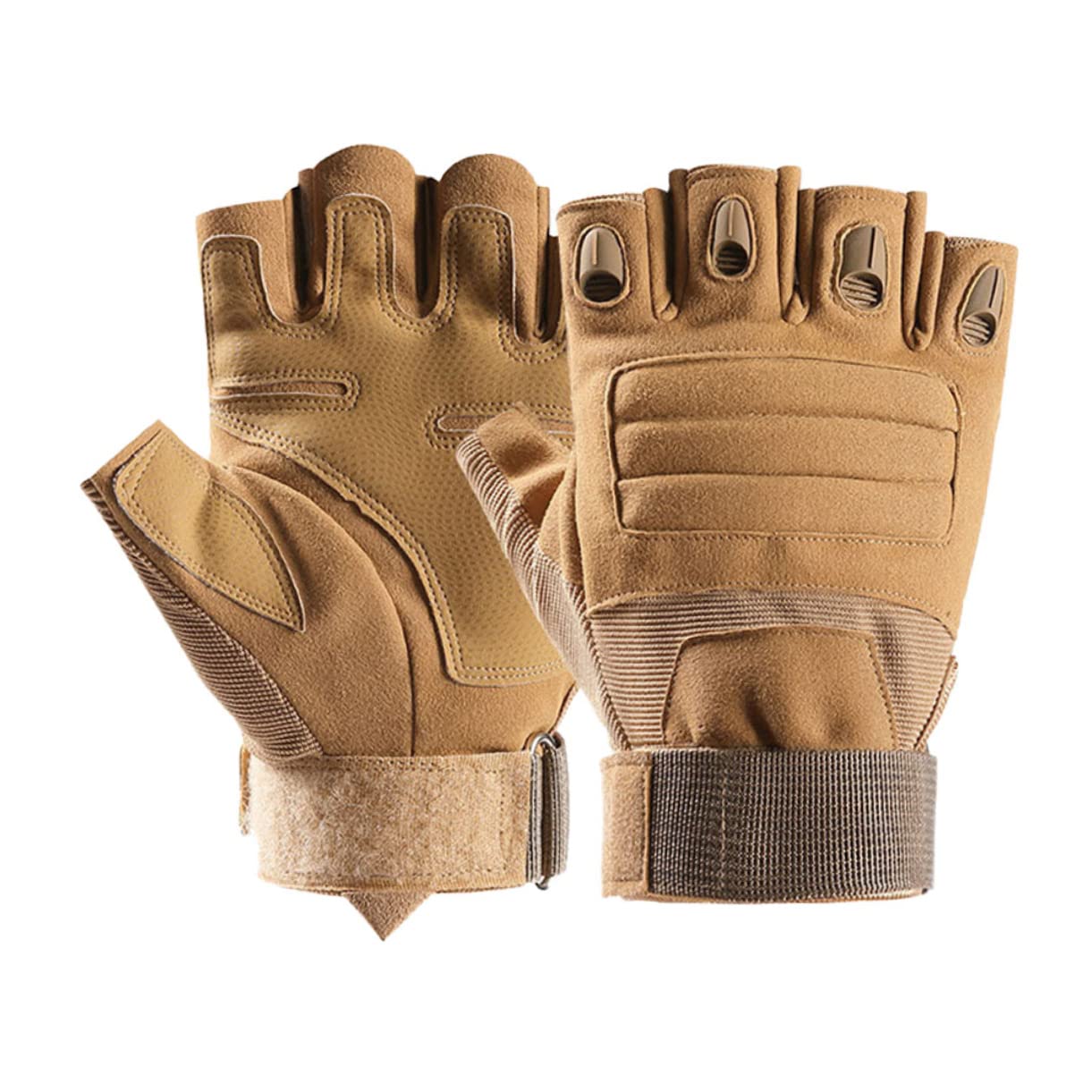 Healeved 1Pair Outdoor Skid Half Finger for Cycling Hiking and Climbing Durable Fitness for Men and Women for All Outdoor Activities