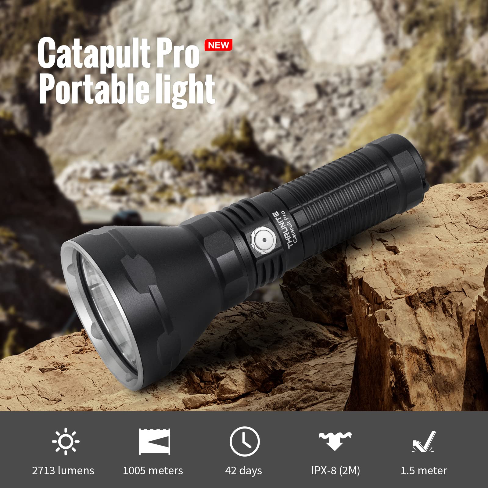 Amazon.co.jp: ThruNite Catapult Pro 充電式懐中電灯 1005メートル
