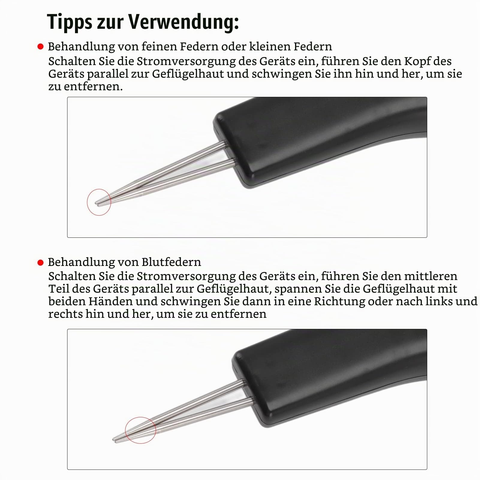 Focket Handgeführte Hühnerrupfmaschine, 100 240V wiederaufladbare elektrische Federentfernung, professioneller Geflügelrupf Federentferner für Gans, Pute, Vogel, Ente, automatisch, tragba
