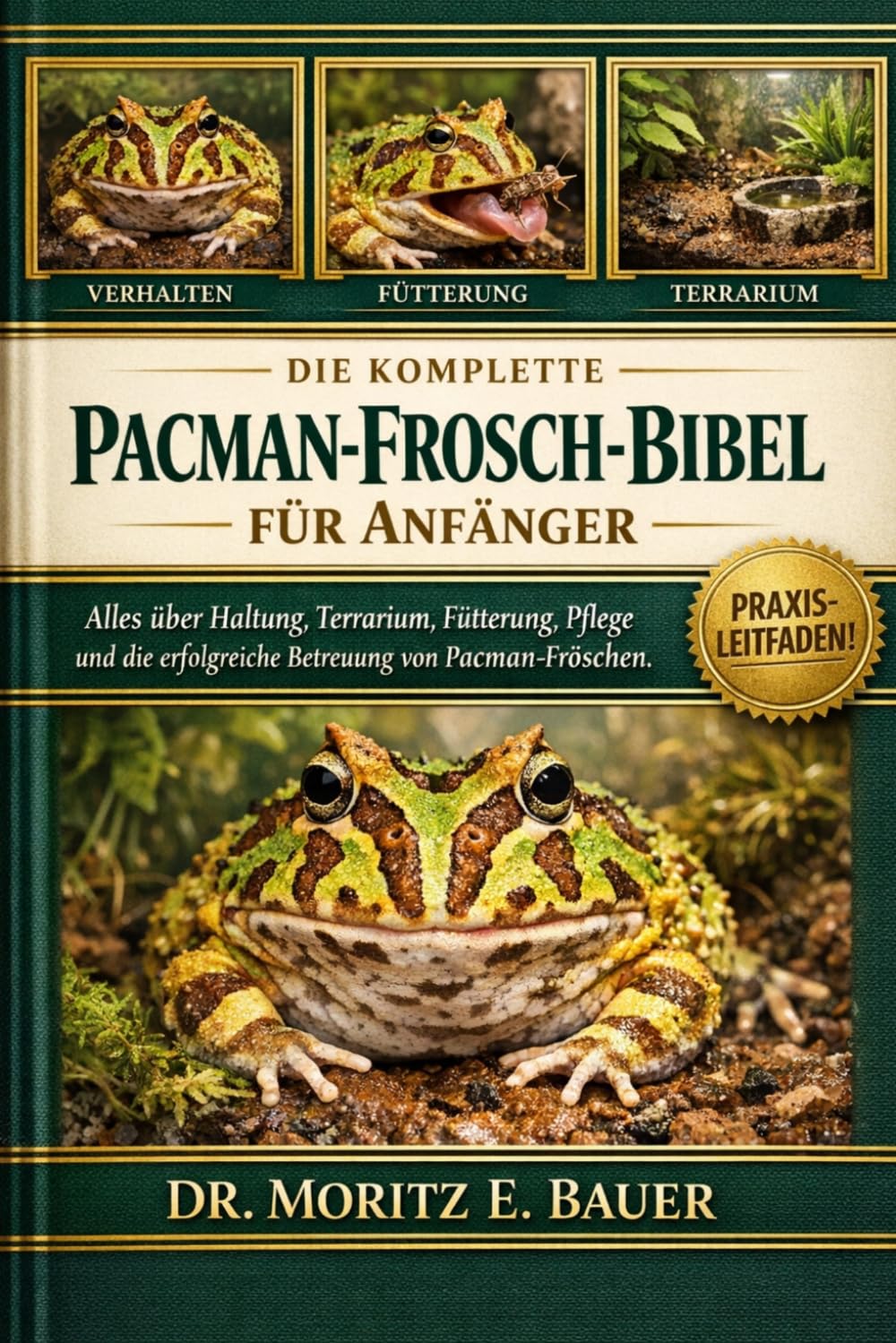 DIE KOMPLETTE PACMAN-FROSCH-BIBEL FÜR ANFÄNGER: Alles, was Sie über Pacman-Frösche wissen müssen : Verhalten, Terrarieneinrichtung....einfache tägliche Pflege für Anfänger und Liebhaber