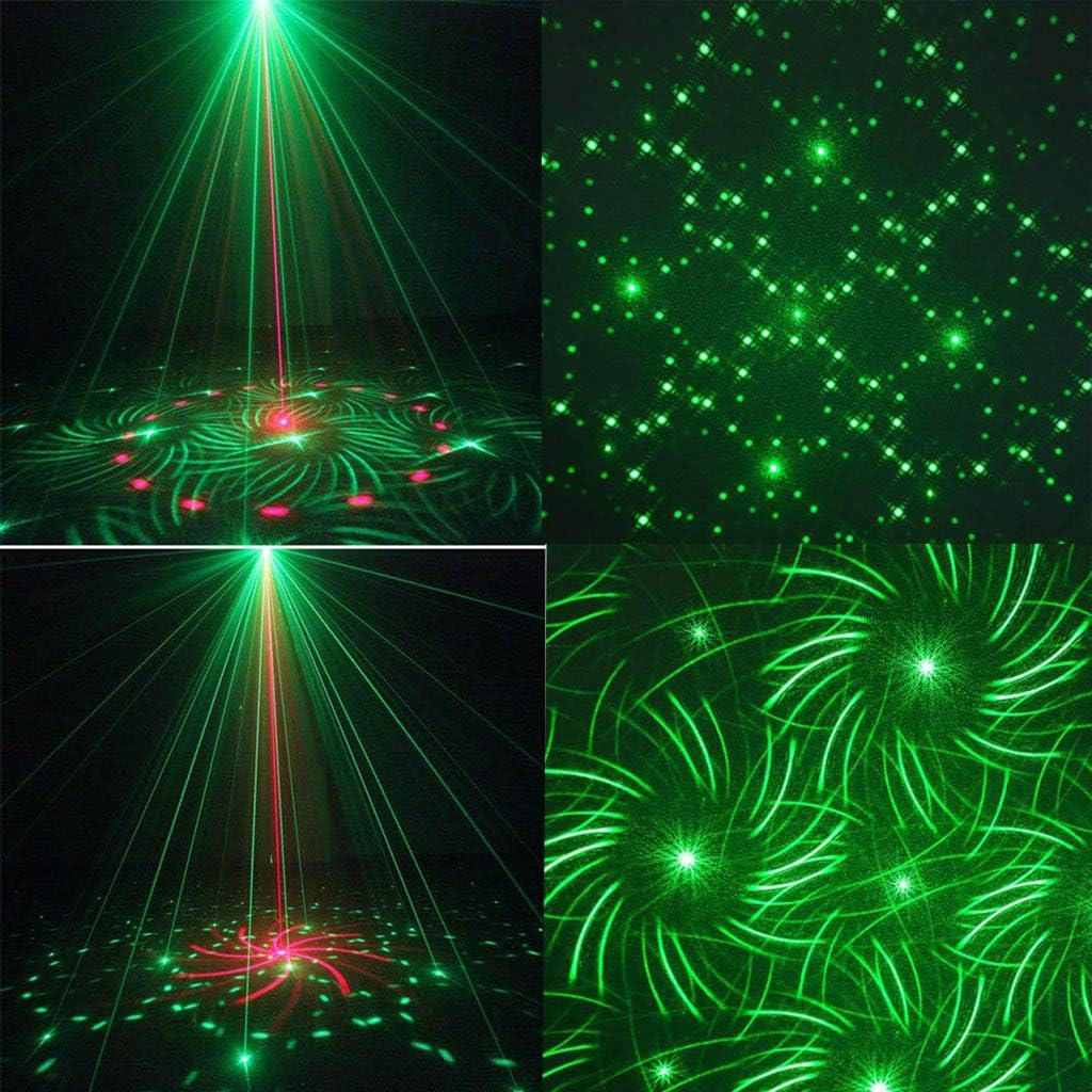Stage Lights Disco Lights Party Lights LED Projector with Music Strobe Light by Remote Control Great for Christmas Holiday Home PartiesDancing Club Bar Pub Lighting