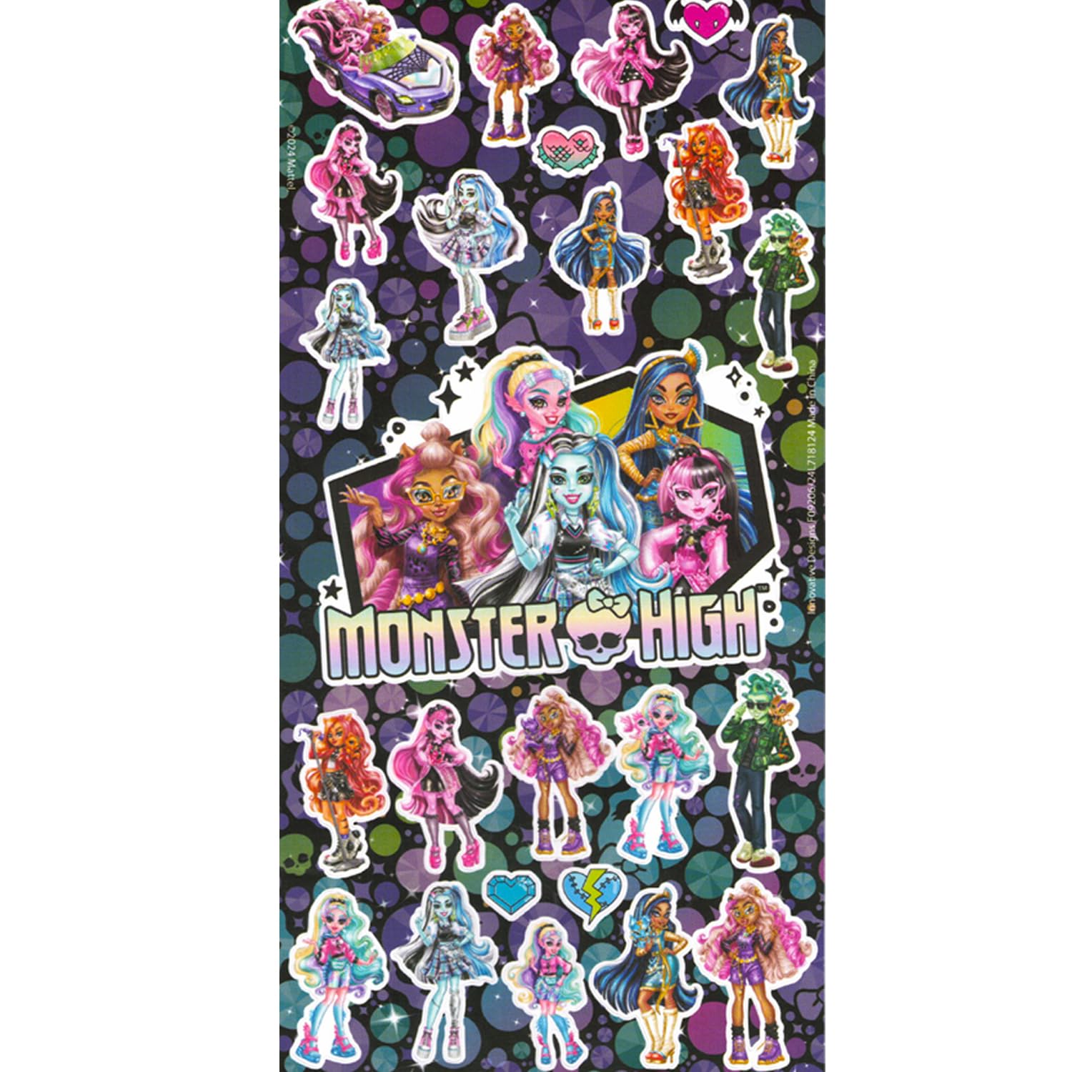 Monster High Floor Puzzle für Kinder im Alter von 3–5 Jahren, Jumbo, 76,2 x 50,8 cm | Monster High 120 Teile Puzzle Bodenpuzzle, Aufkleber, mehr | Monster High Toys Jigsaw Puzzles für Mädchen