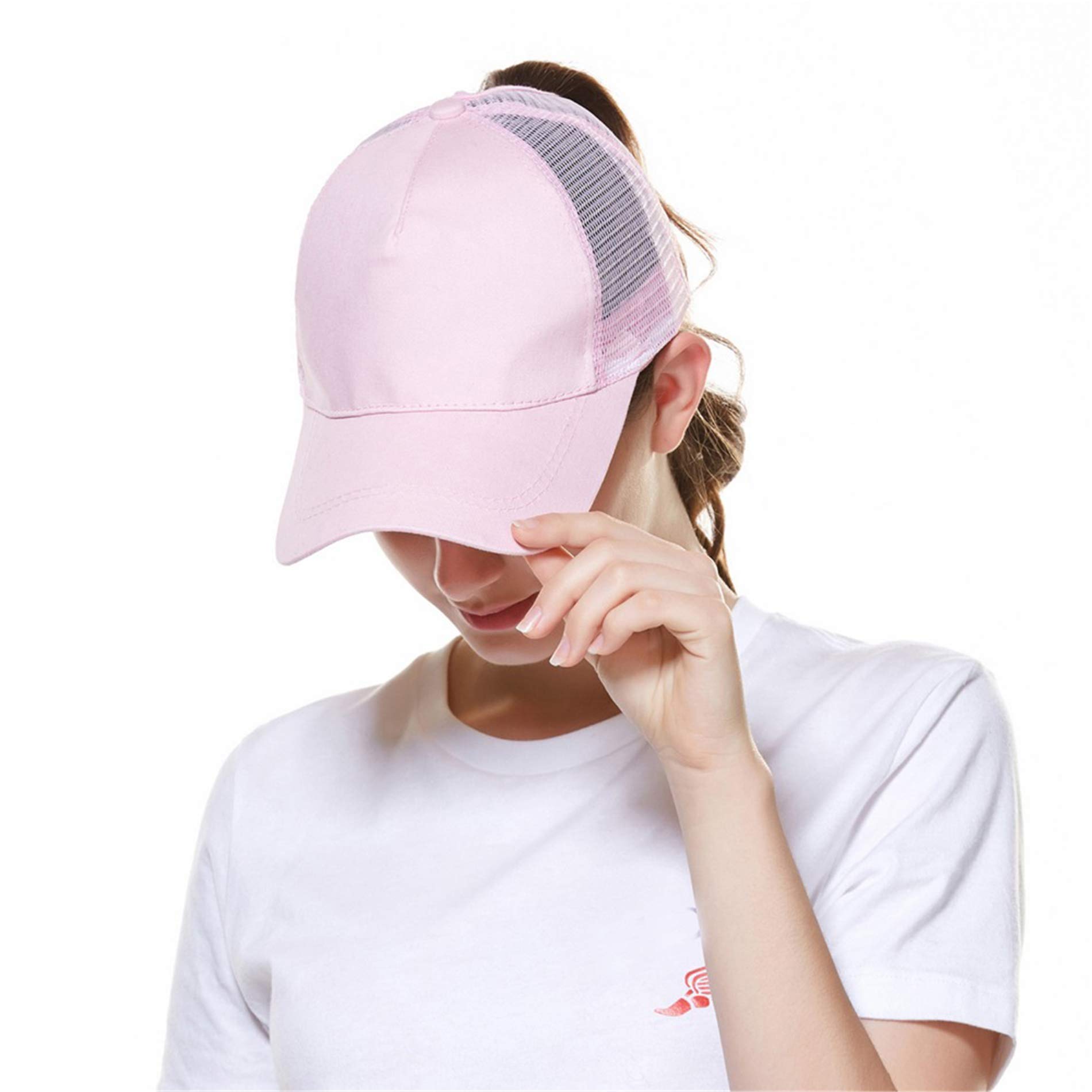 Basecap Damen Kappe Sommer aus Mesh Pferdeschwanz Cap Baseballmütze Schnell Trocknend | Atmungsaktiv | Leichte Sonnenschutz Kappe Verstellbare Baseball Cap Damen Freizeit Kappe