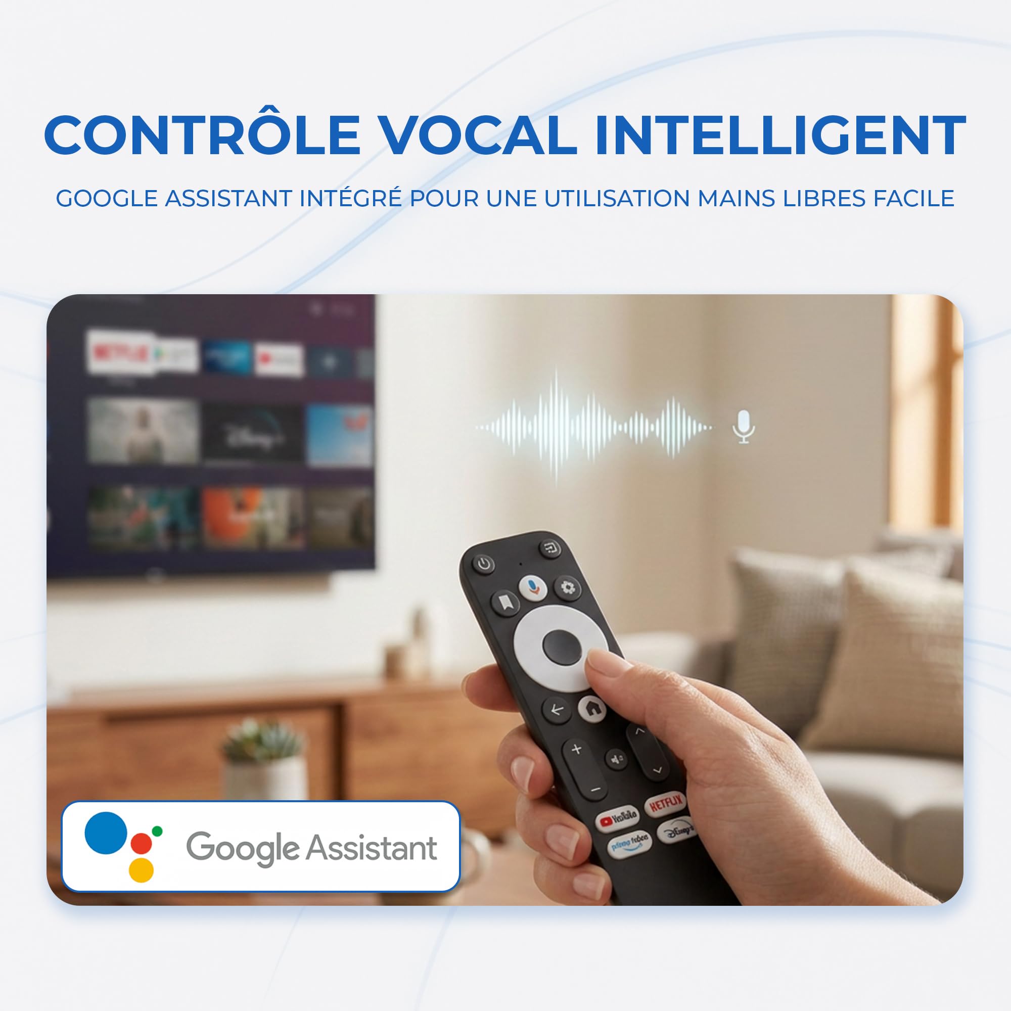 Dcolor GD1 Android TV Stick 4K with Chromecast Built-in, Google Assistant, Netflix 4K Certified, WiFi & Bluetooth, Streaming Media Player