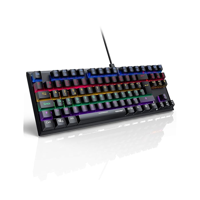 Buy Mechanical Gaming Keyboard, AZERTY Blue Switches, 88 Keys