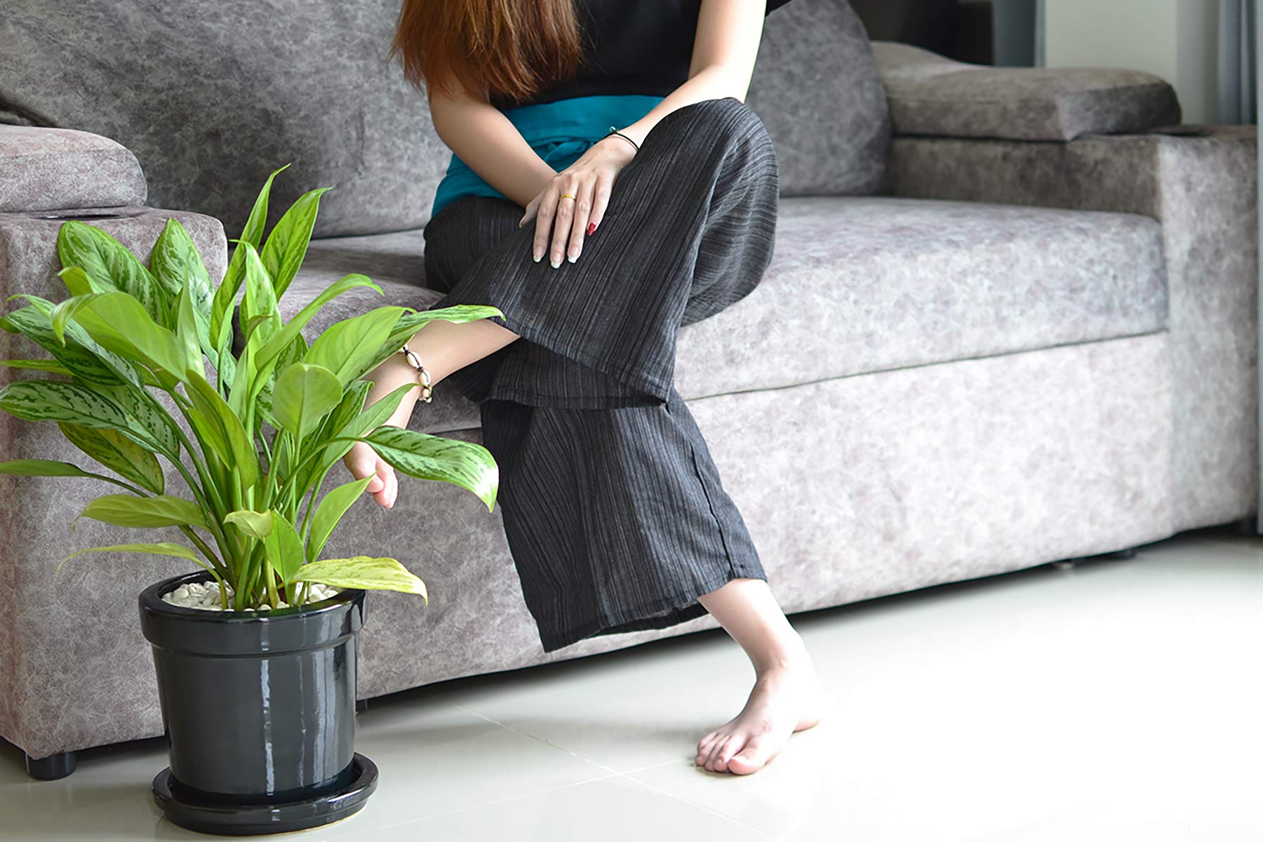 Bjelly pescador Pantalones Casual estilo algodón tamaño libre