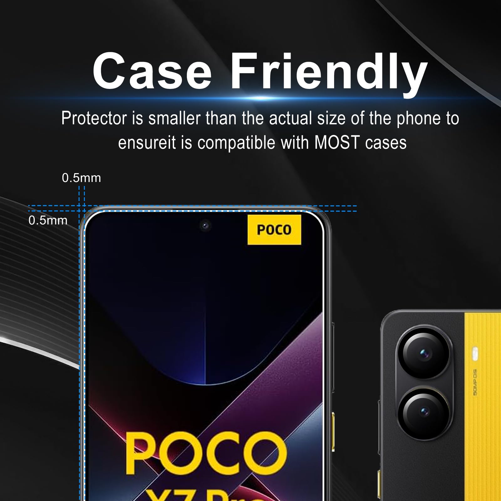 Vetro Temperato Per Motorola Moto G85 5G - 2 Pellicole Schermo E 2 Per Fotocamera, 9H - Foto 11