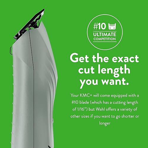 Miniatura 5 de Wahl Professional Animal KMC+ - Cortadora inalámbrica de 2 velocidades (3025661)  Kit de cortadora desmontable para mascotas y perros  Diseño