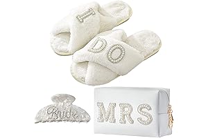 Bride To Be Gift Set Bride Makeup Bag I Do Bride Slippers...