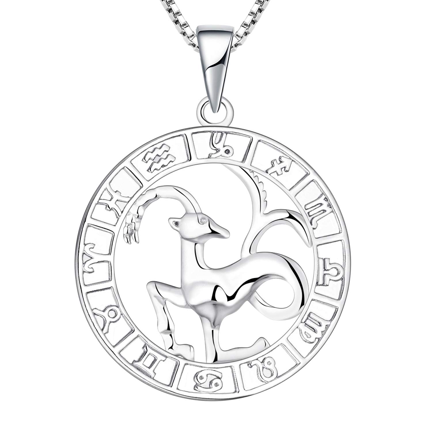 Imagen de catálogo asociada a YL Collar de plata 925 Horóscopo de plata del zodiaco 12 constelación collar colgante para muje