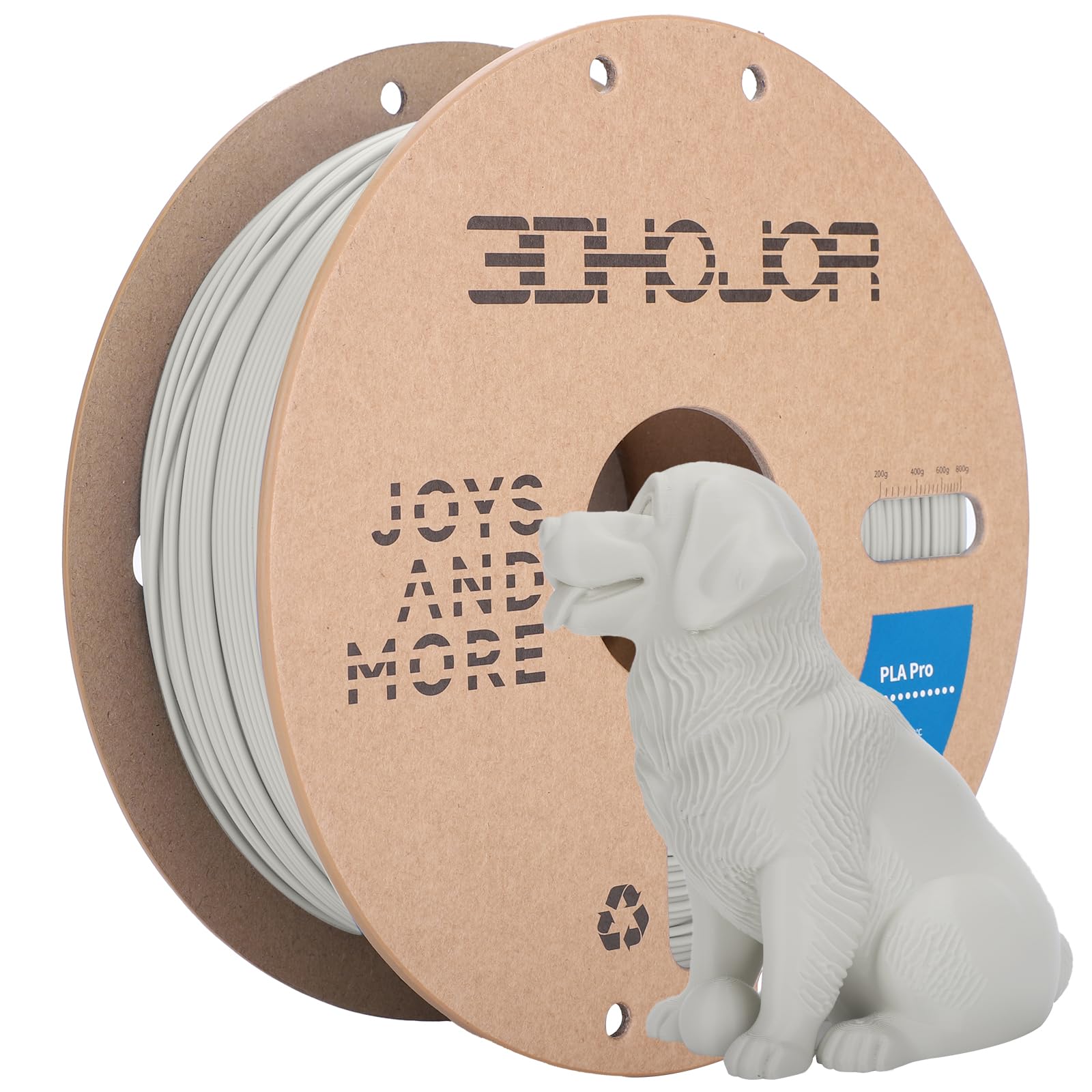3DHoJor PLA+ Filament 1.75mm, PLA Plus 3D Drucker Filament, Stärker und Belastbar 3D Druckmaterialien, Maßgenauigkeit +/-0,02mm, Kompatibel mit FDM-Drucker (Licht Kachi, 1KG/Spool, 2.2LBS)