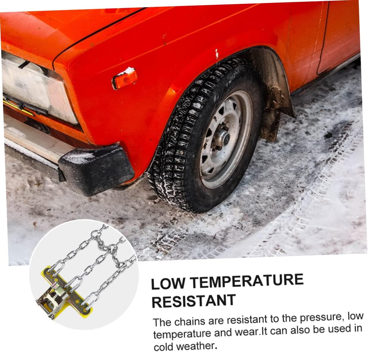 2pcs Car Tyre Chains Skid Tire Snow Straps for Winter Driving Safety Automobile Chains