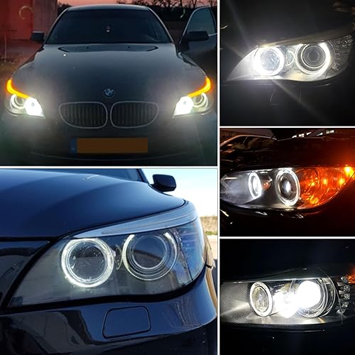 Miniatura 4 de APMAT H8 120W LED Angel Eyes Halo Bombilla Compatible Para BMW E60 E61 E63 E64 E70 E90 E92 E70 E71 E82 E87 E89 1 3 5 Series X56 Z47 6000K Lámpara de