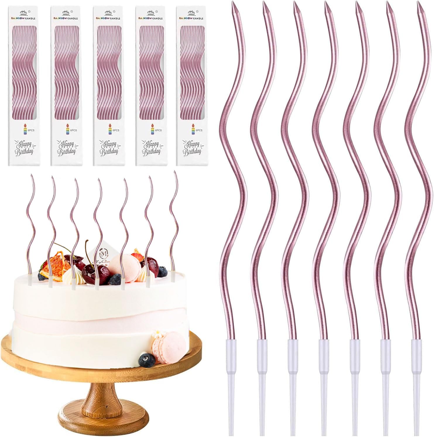 Candela a forma di stella di diamante - Candela per torta a forma di stella viola luminosa | Produttore di forchette e cucchiai compostabili Made in Taiwan | Tair Chu