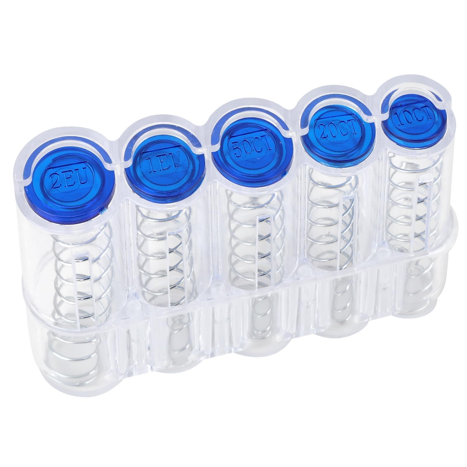 Portamonedas Euro Clasificador de Monedas 2€ 1€ 50Ct 20Ct 10Ct Organizador Monedas Transparente