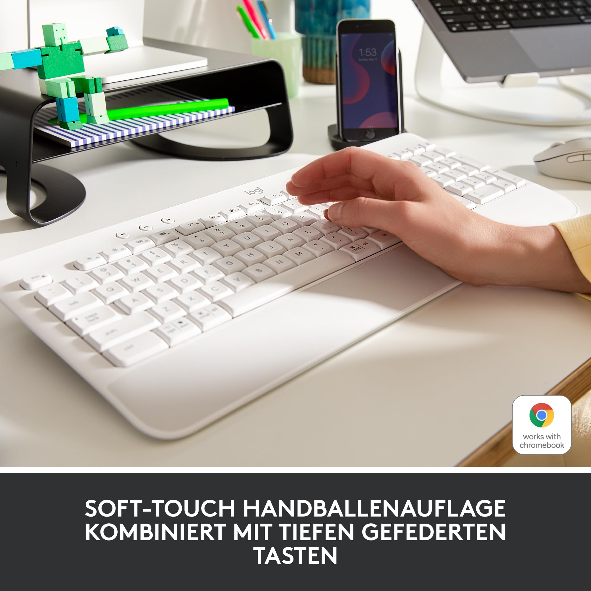 Logitech Signature K650 Comfort kabellose Tastatur mit Handballenauflage – Bild 2