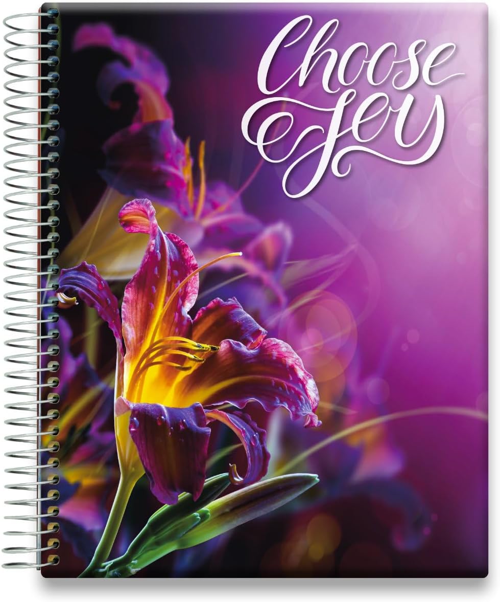 Tools4Wisdom Planner 2026-2027 - Dated April 2026-2027 June - Weekly Monthly Daily Academic Year Calendar with Stickers, Tabs, Pocket & Thick Paper - Spiral Bound 8.5x11 Hardcover - A6J7 - Purple Orchid