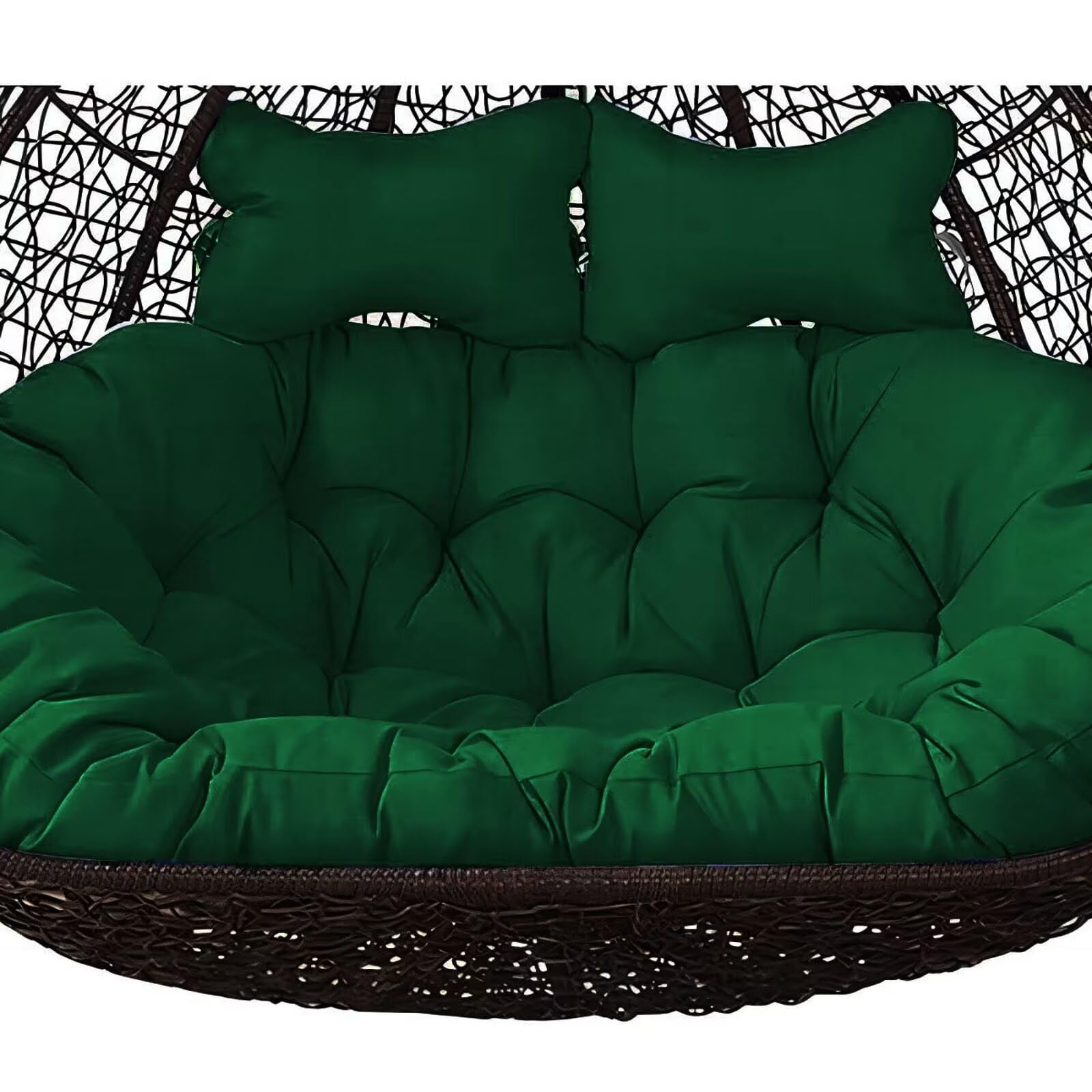VITIWEDTY 4 Seater Egg Chair Swing Cushion Outdoor, Washable Hanging Egg Chair Cushions Replacement, Large Single Chair Pads Nest Shaped Seat Cushions, Thick Soft Solid Color Chair Back Pillow