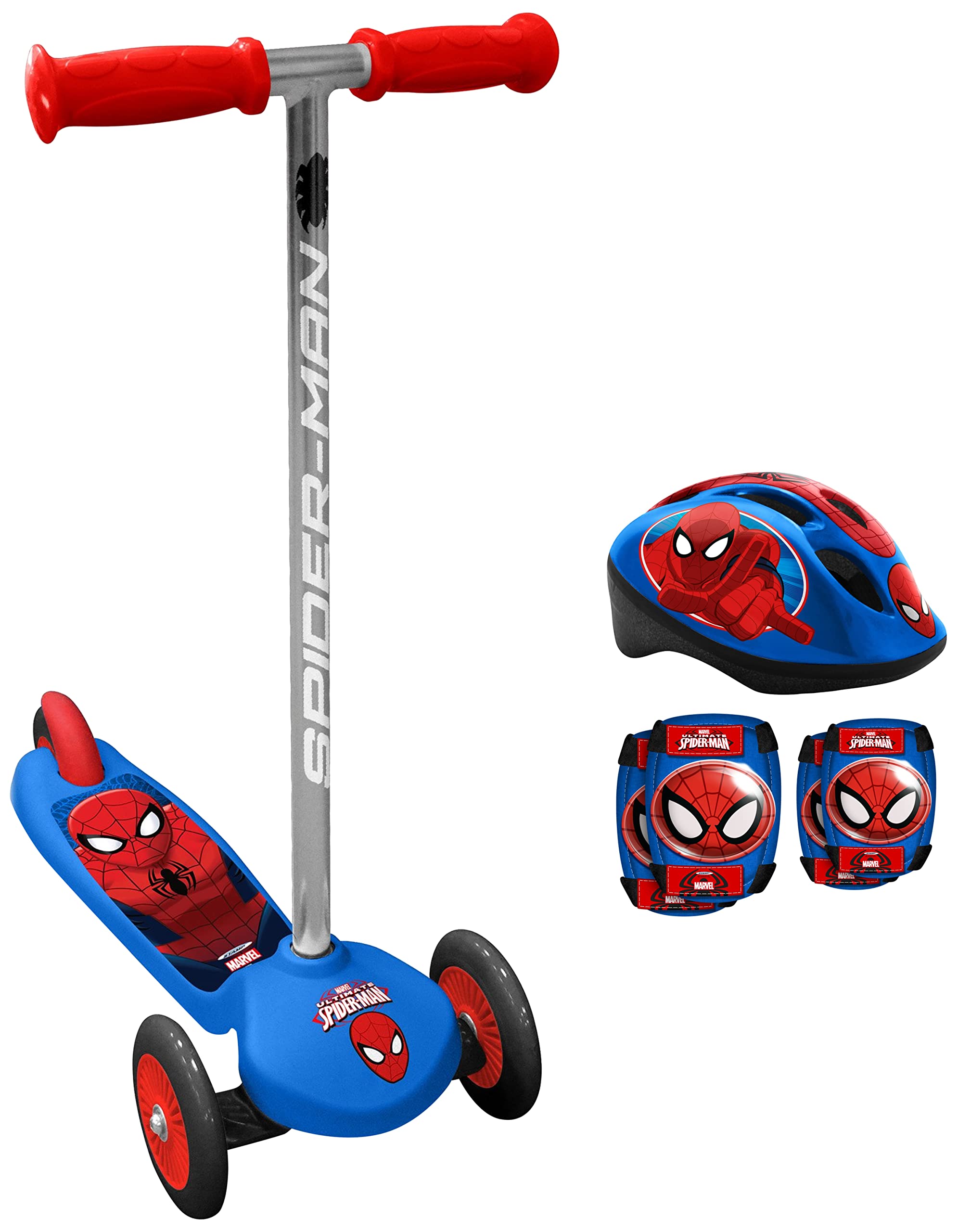Stamp Spiderman Monopattino ragazzo, Blu