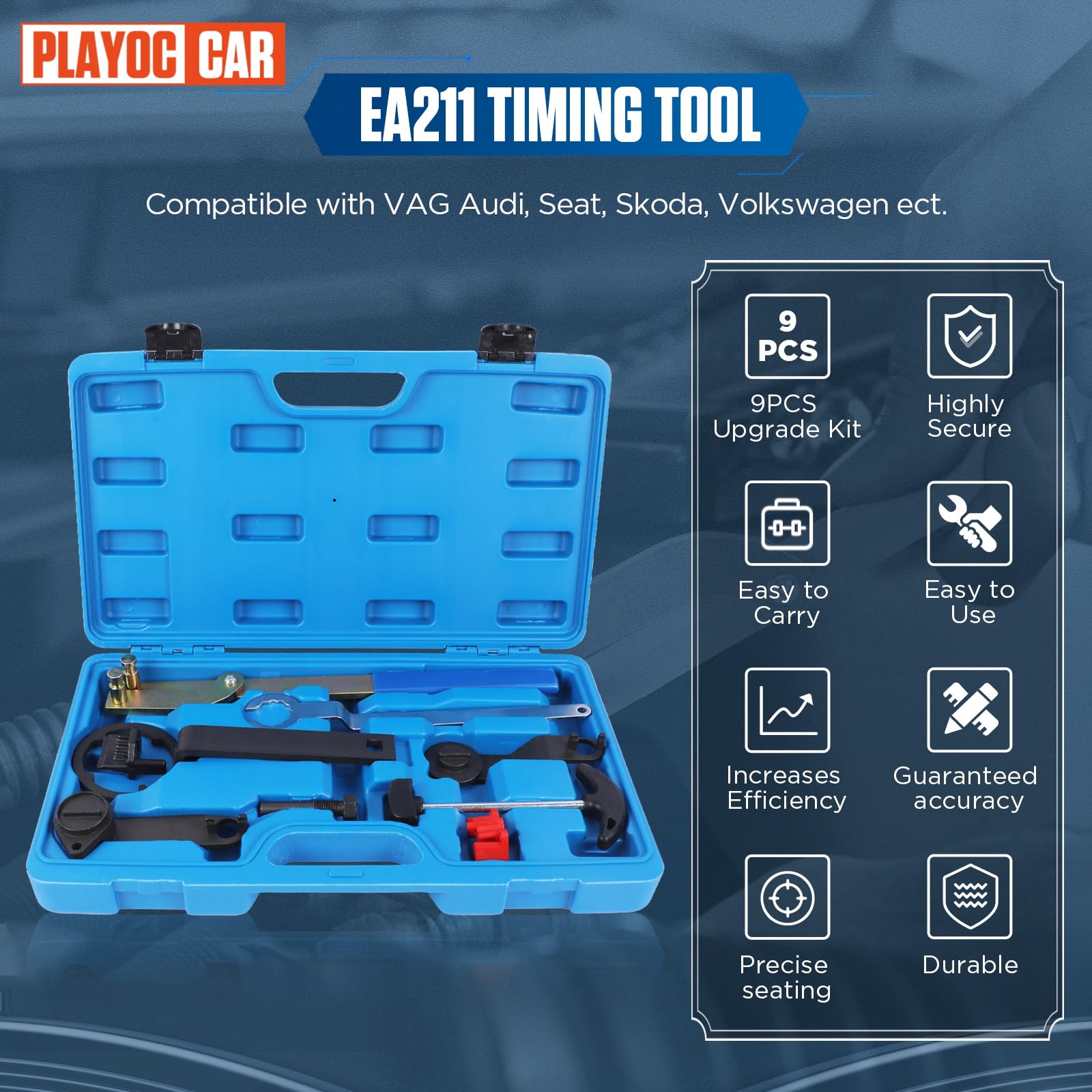 Outils Mécanique Diesel 7pcs Kit Calage Distribution - Outils De Calage Distribution Pour Courroie De Moteur Compatible Avec Moteur Vw 12 14 16 19 20 Tdi Sdi Outils Darbre A Cames Avec