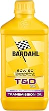 Bardahl - T&D 80W90 Lubricant for Transmissions and Differentials, Transmission Oil, Manual Transmission Oil, 1 Litre