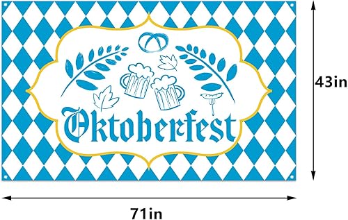 Miniatura 2 de Fondo de Oktoberfest para fotografía, cartel de octubre, decoración de fiesta de cerveza bávara alemana, decoración y suministros para fiesta en el