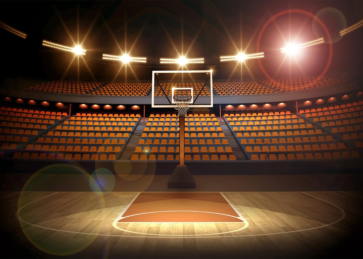 DULUDA 7x5 FT Basketball Backdrop Basketball Photo