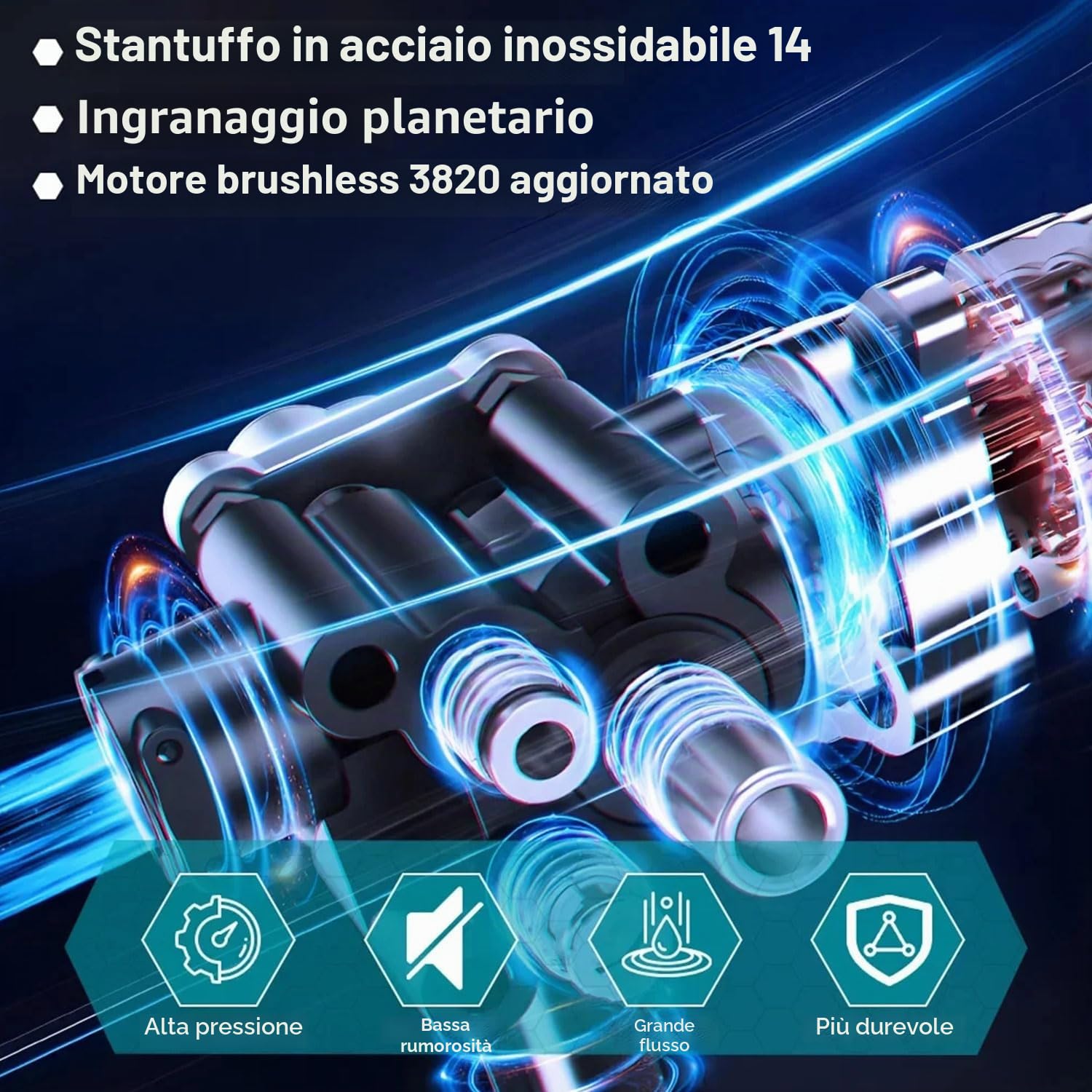 Idropulitrice a Batteria, 21V Max 200 Bar Idropulitrice Portatile con Batterià da 3,0Ah, Press & Clean Pistola Lavaggio con Display LCD di Potenza e 3 Velocità (Nero con 2 Batteria)