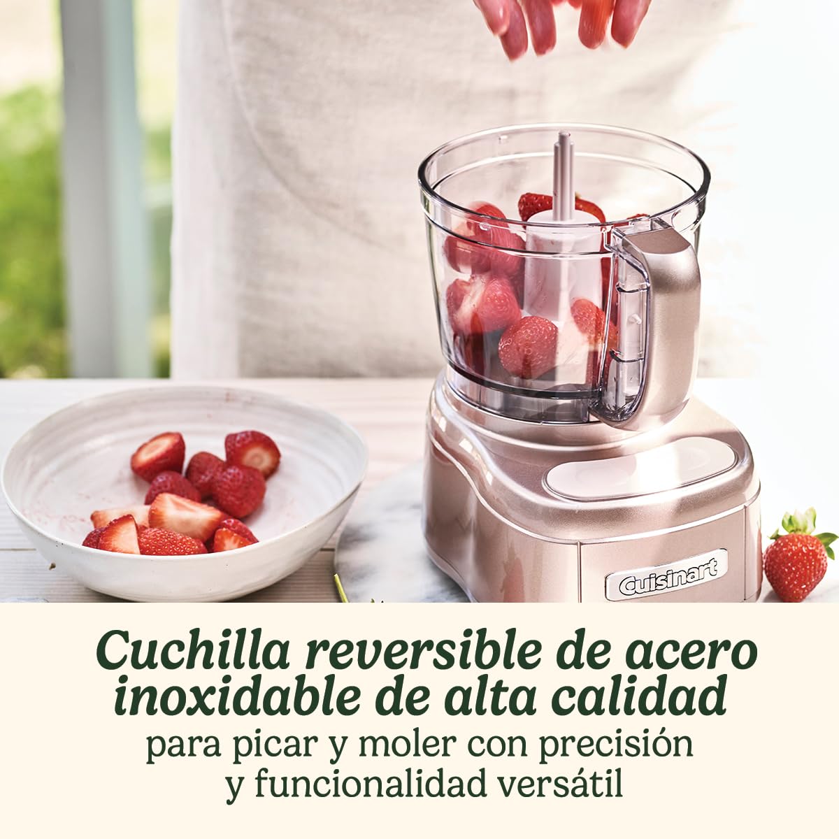 Cuisinart Mini Prep Pro Mini Picadora y Procesador Compacto en 1 | Multifuncional | Cuchilla de acero inoxidable reversible | Recipiente de 900 ml libre de BPA | Piezas aptas para lavavajillas